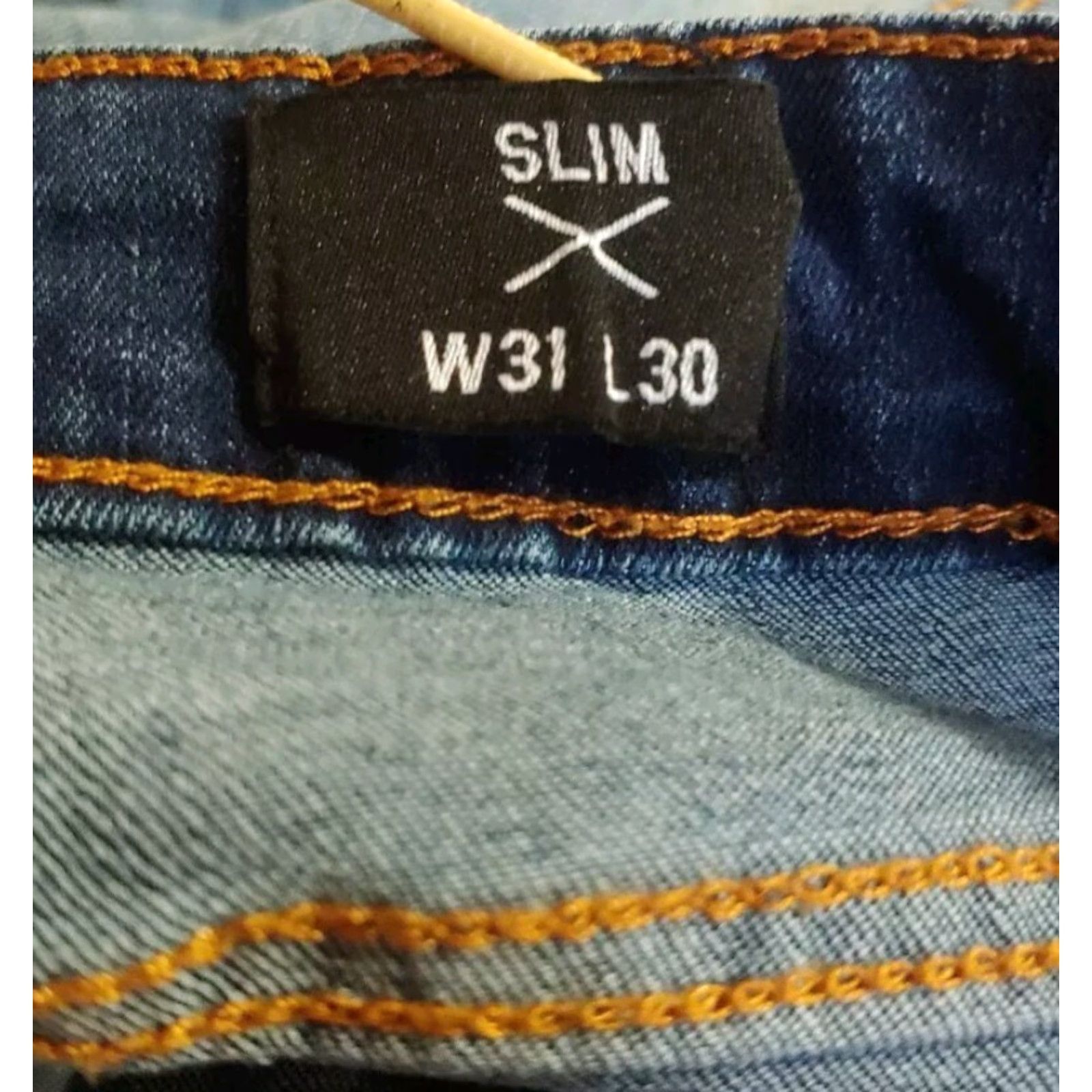 Ring Of Fire Ring Of Fire Jeans Womens 31x30 Blue Denim Stretch Zipup Pockets Straight Leg Slim"} Size 24" / US 00 / IT 34 - 4 Thumbnail