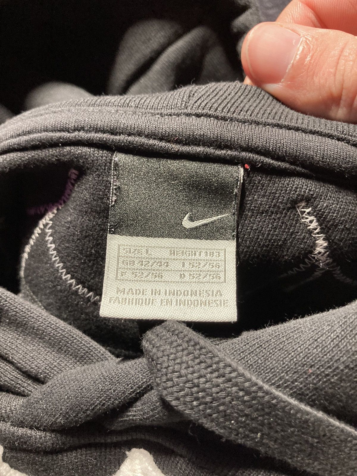 Nike × Vintage ⛩️Nike hoodie custom vintage y2k center logo spider web 1of1 Size US L / EU 52-54 / 3 - 7 Thumbnail