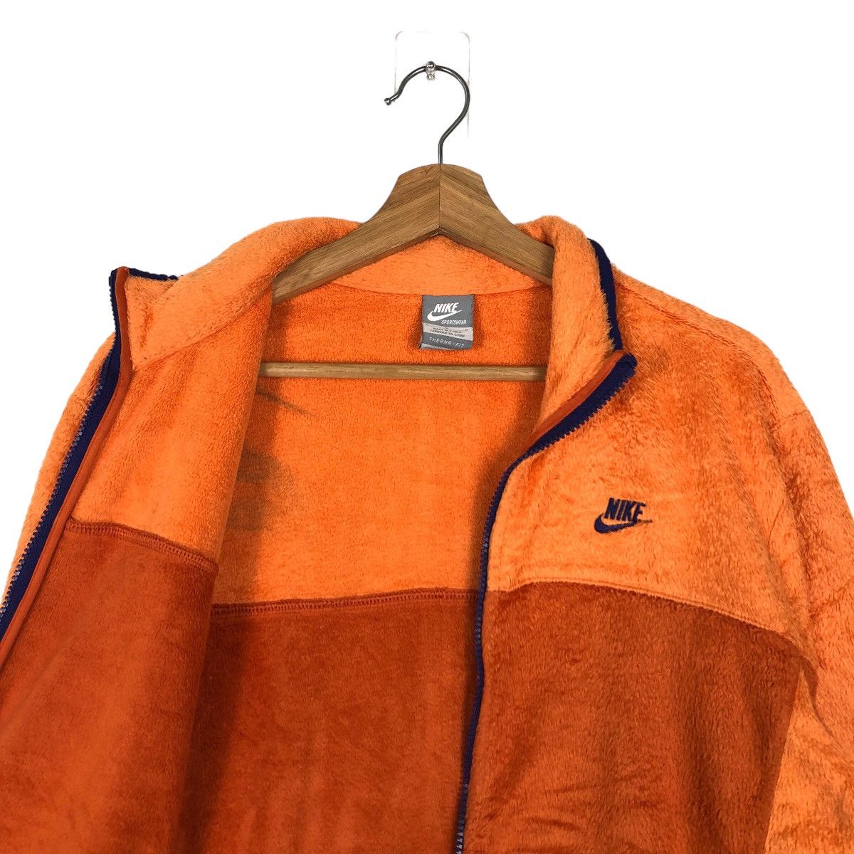 Nike 🔥VINTAGE NIKE SPORTSWEAR FLEECE JACKET RARE COLOUR DESIGN Size US L / EU 52-54 / 3 - 10 Thumbnail