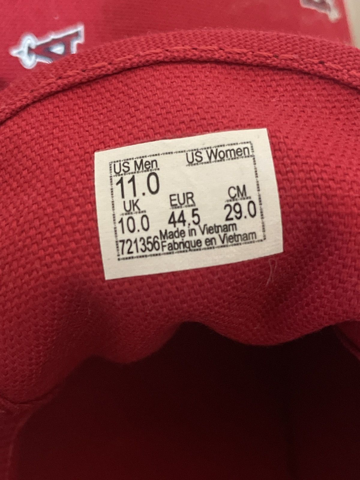 Vans VANS Los Angeles Anaheim Angels Red Shoes MLB Baseball Size US 11 / EU 44 - 3 Thumbnail