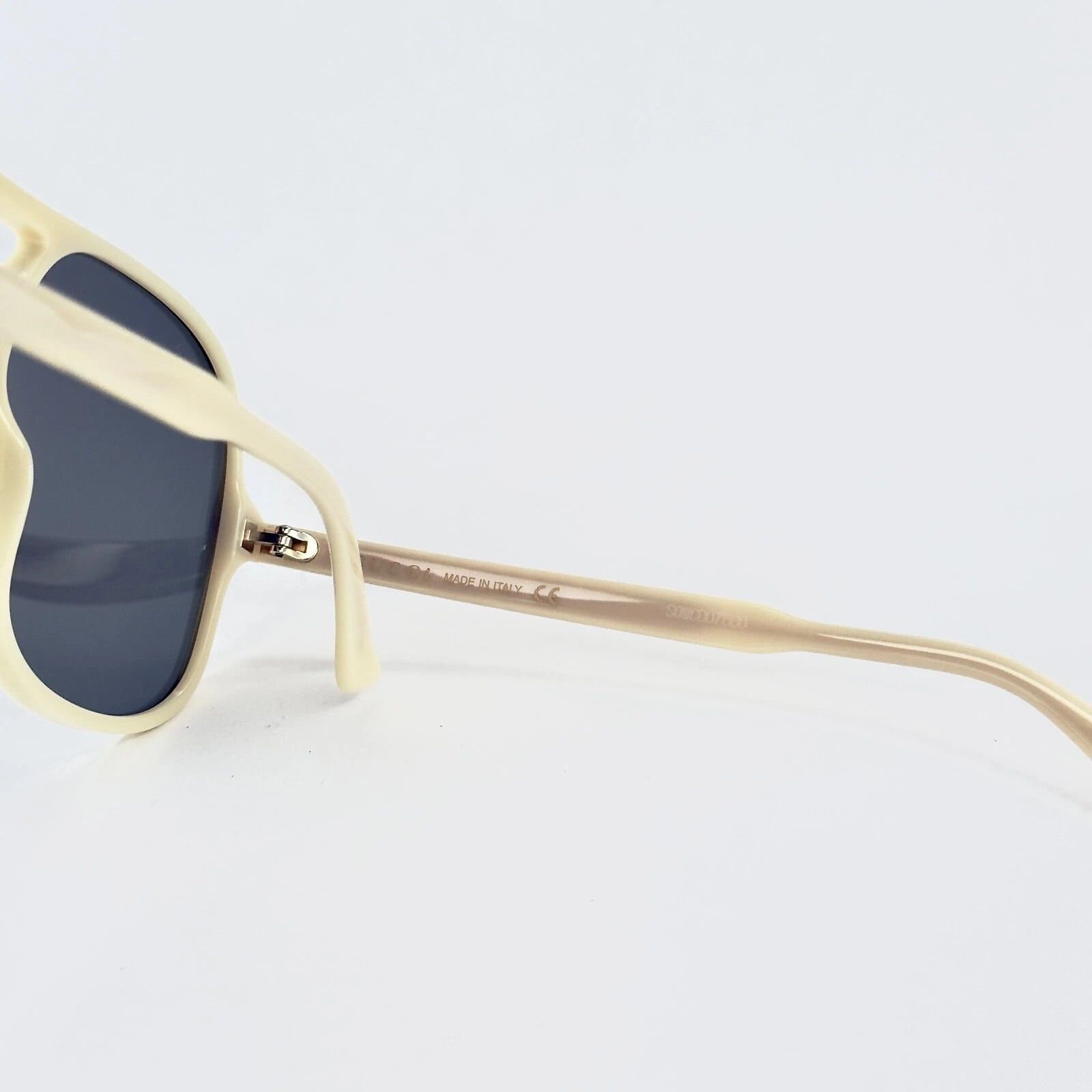 Gucci GUCCI GG0706S 0706 Ivory Mirrored Oversized Sunglasses 003 Size ONE SIZE - 3 Thumbnail