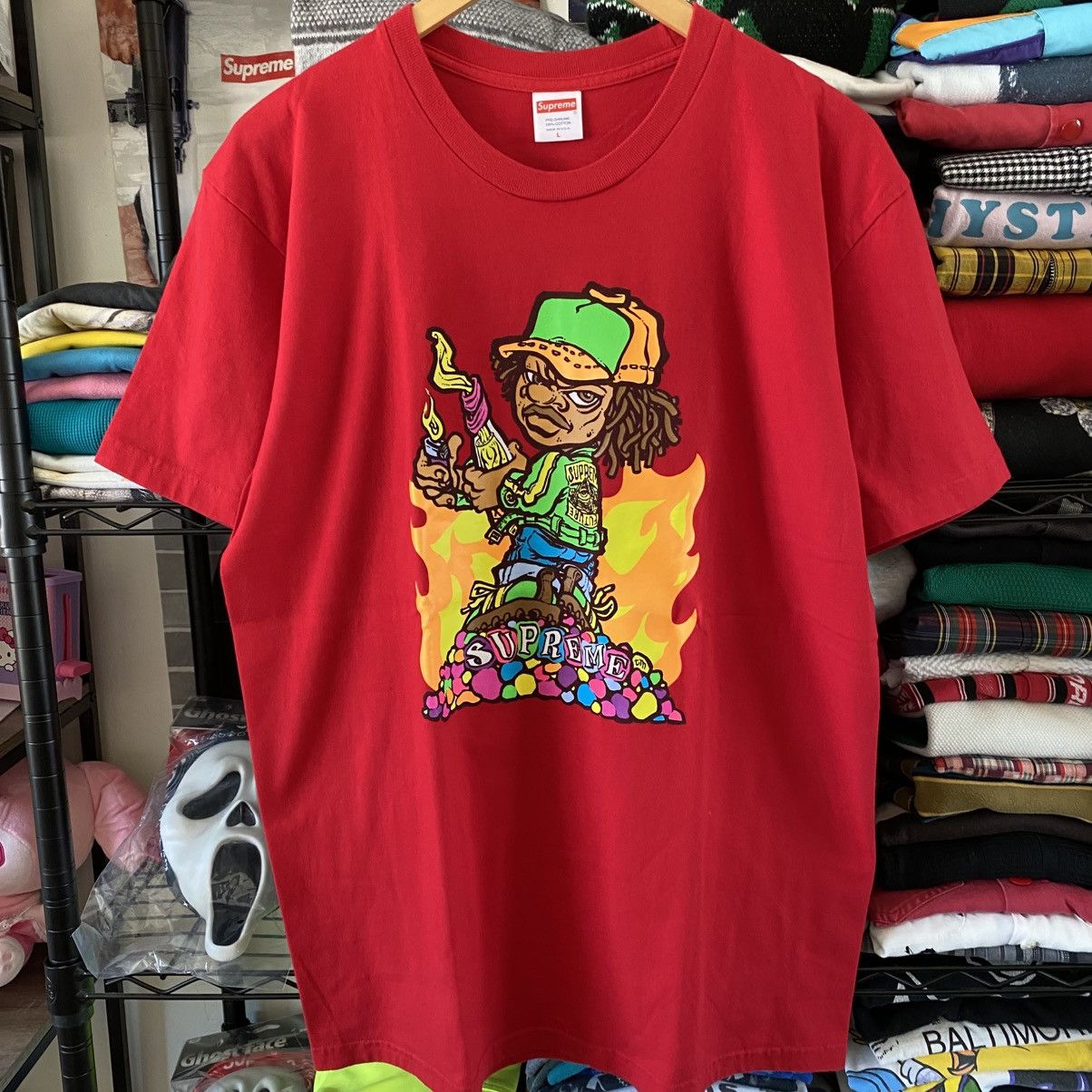 Supreme Supreme Molotov Kid T-Shirt Red 2019 Size US L / EU 52-54 / 3 - 1 Thumbnail