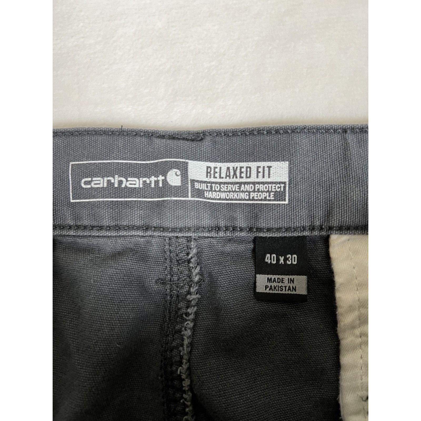 Carhartt Carhartt Work Pants 40×30 Relaxed Fit Gray Cargo Pants Canva Size US 40 / EU 56 - 4 Thumbnail
