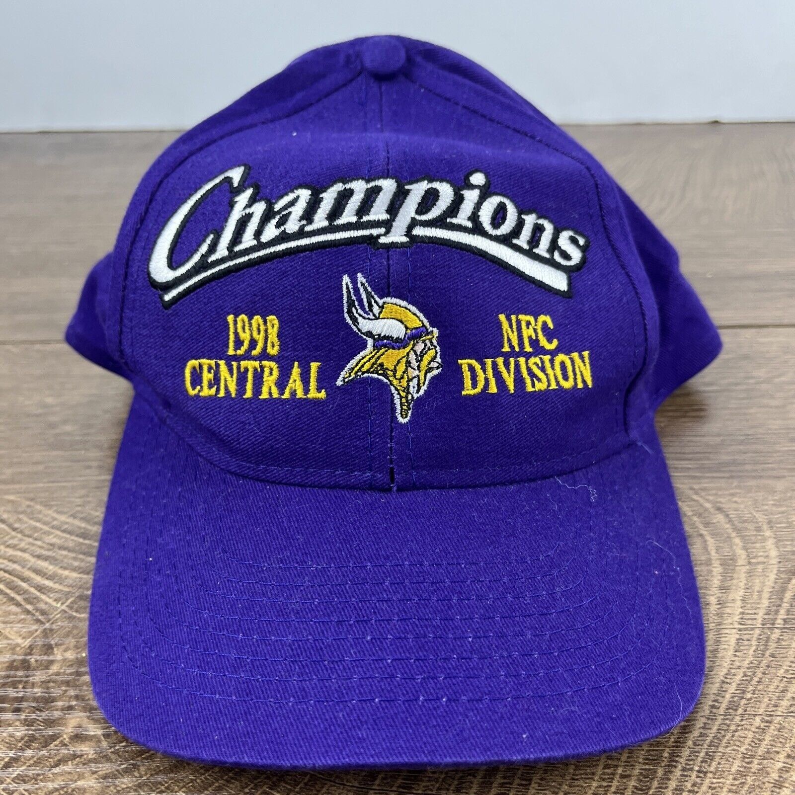 Other Minnesota Vikings Hat 1998 Division Champions Hat Adjustable Size ONE SIZE - 4 Thumbnail