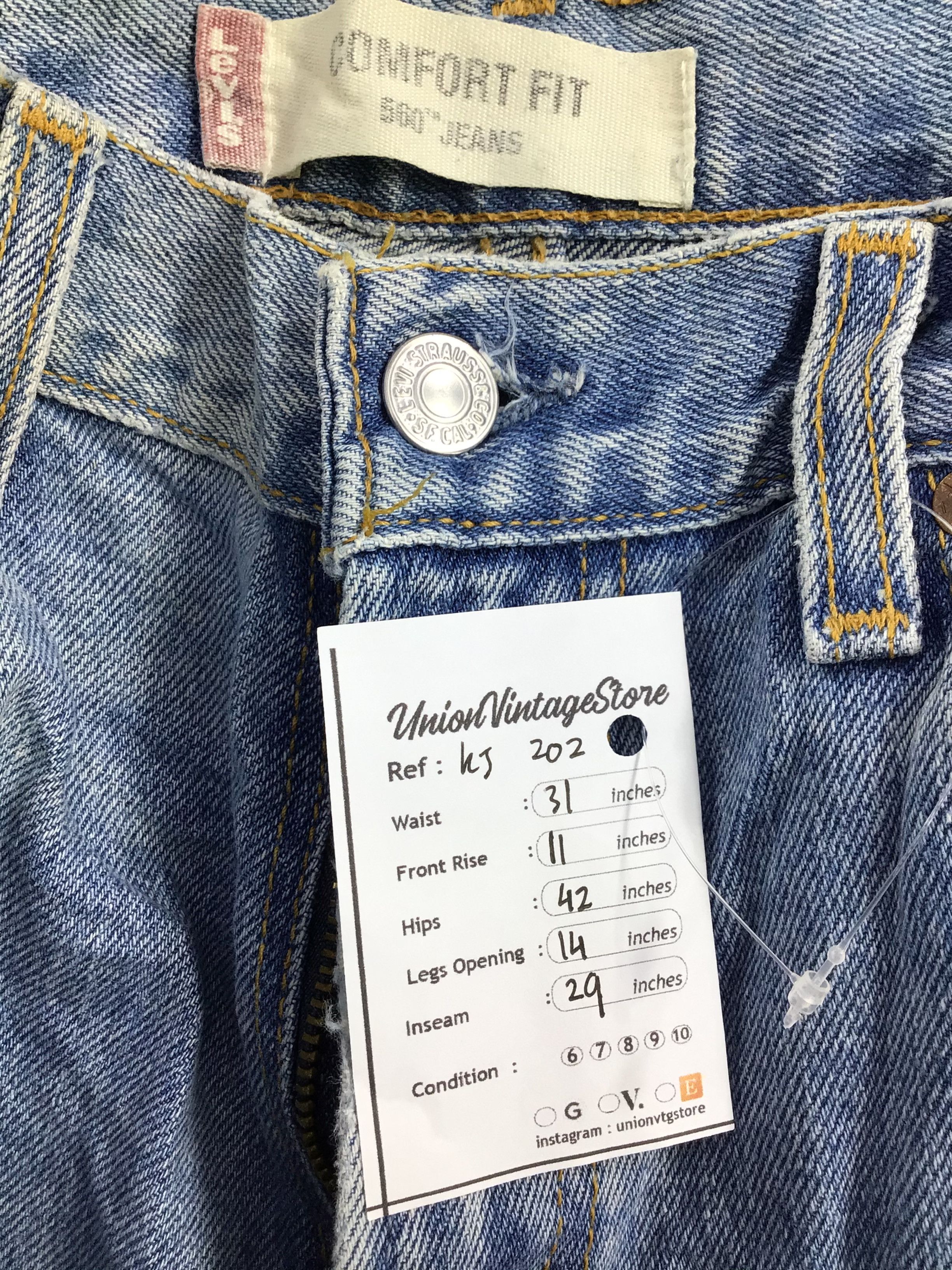 Levi's Vintage Levis 560 Jeans Medium Wash Denim KJ202 Size US 32 / EU 48 - 11 Thumbnail