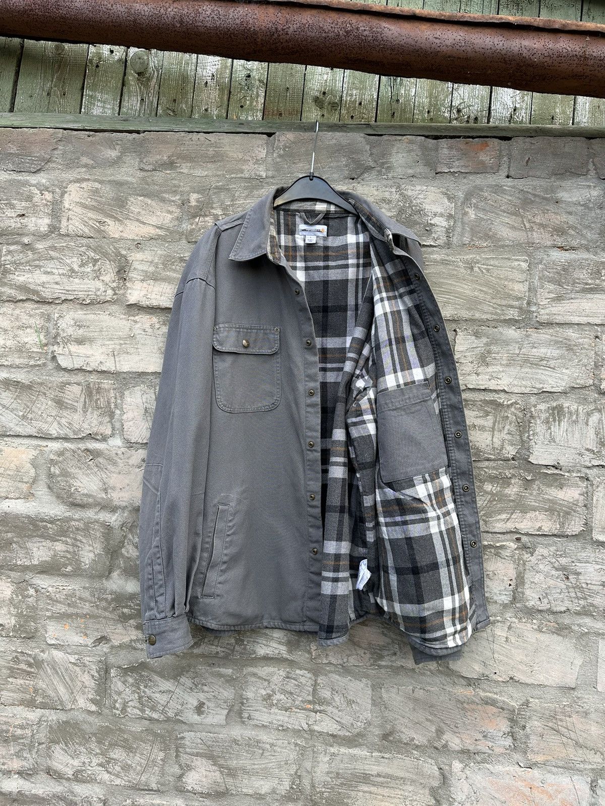 Carhartt × Vintage Vintage 90s Carhartt Heavy Overshirt Jacket Size US L / EU 52-54 / 3 - 9 Thumbnail
