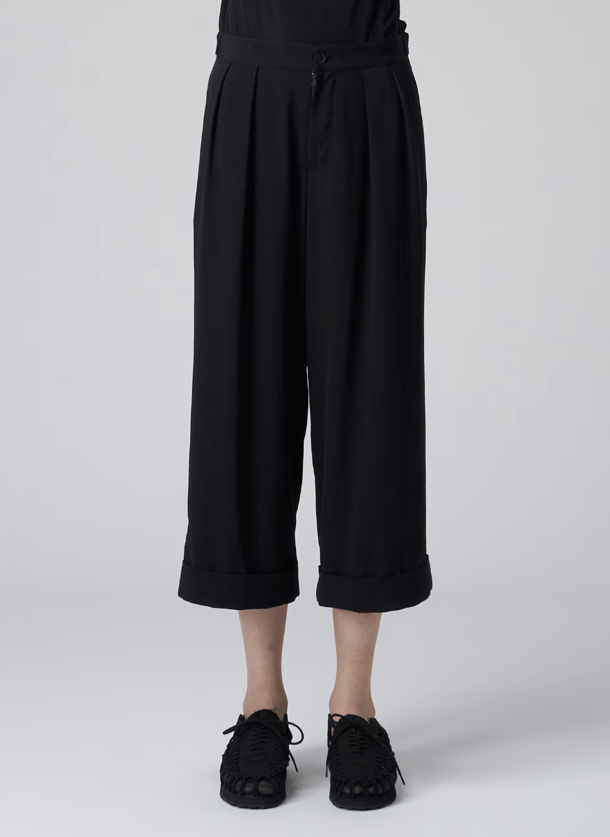 image of Yohji Yamamoto - Dechine Mackin Wide Pants in Black, Women's (Size 24)