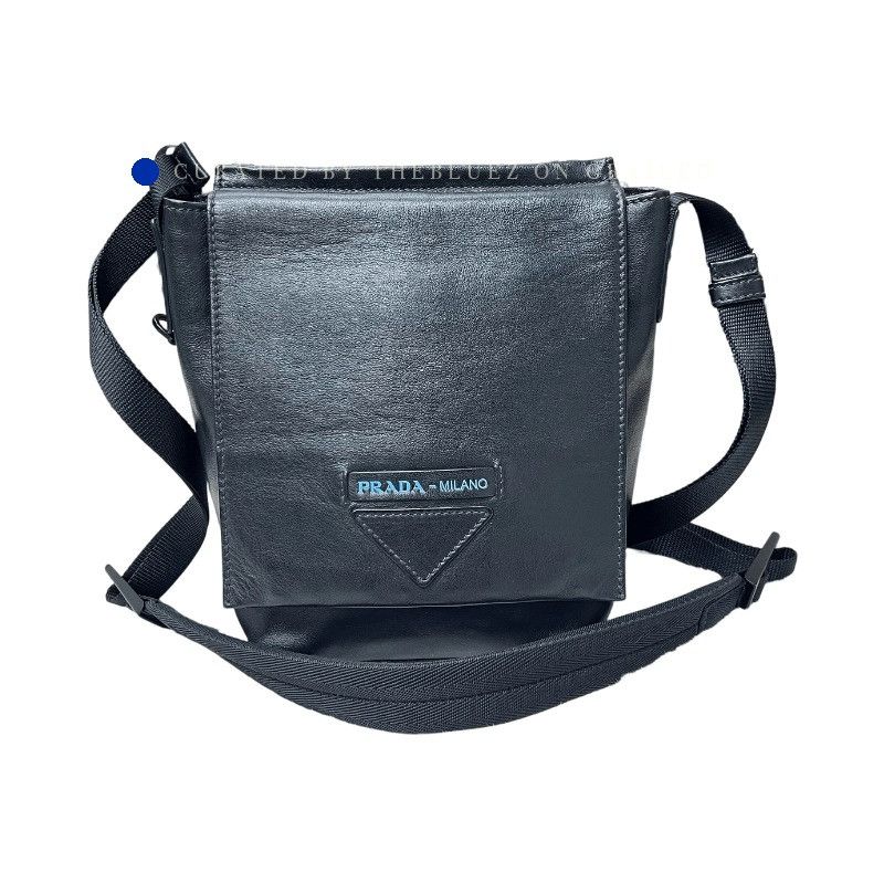 Prada Black Leather Crossbody Bag Size ONE SIZE - 1 Thumbnail