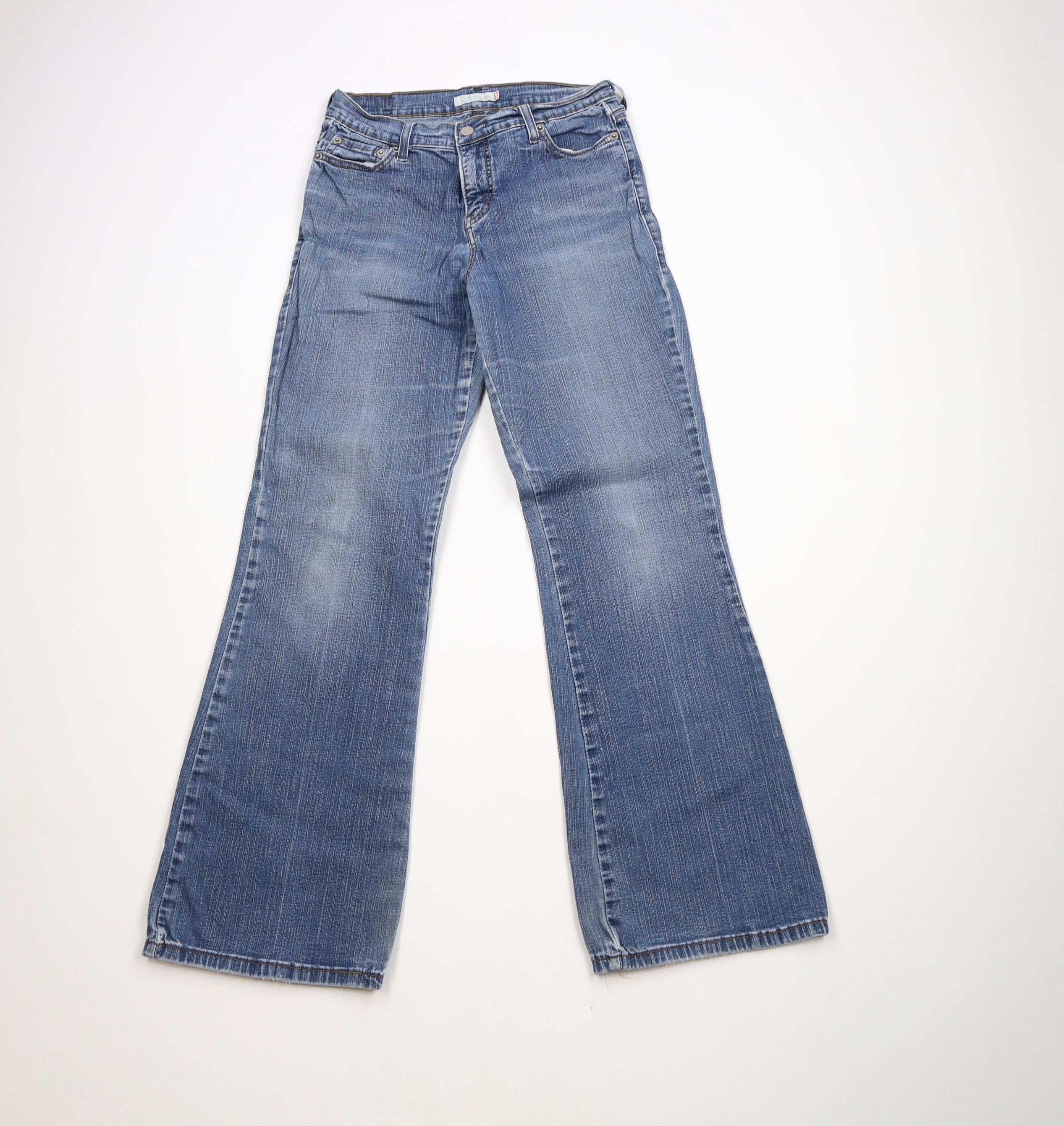 Levi's × Vintage Vintage Y2K Levis Flared Wide Leg Denim Jeans Babydoll Size 30" / US 8 / IT 44 - 1 Thumbnail