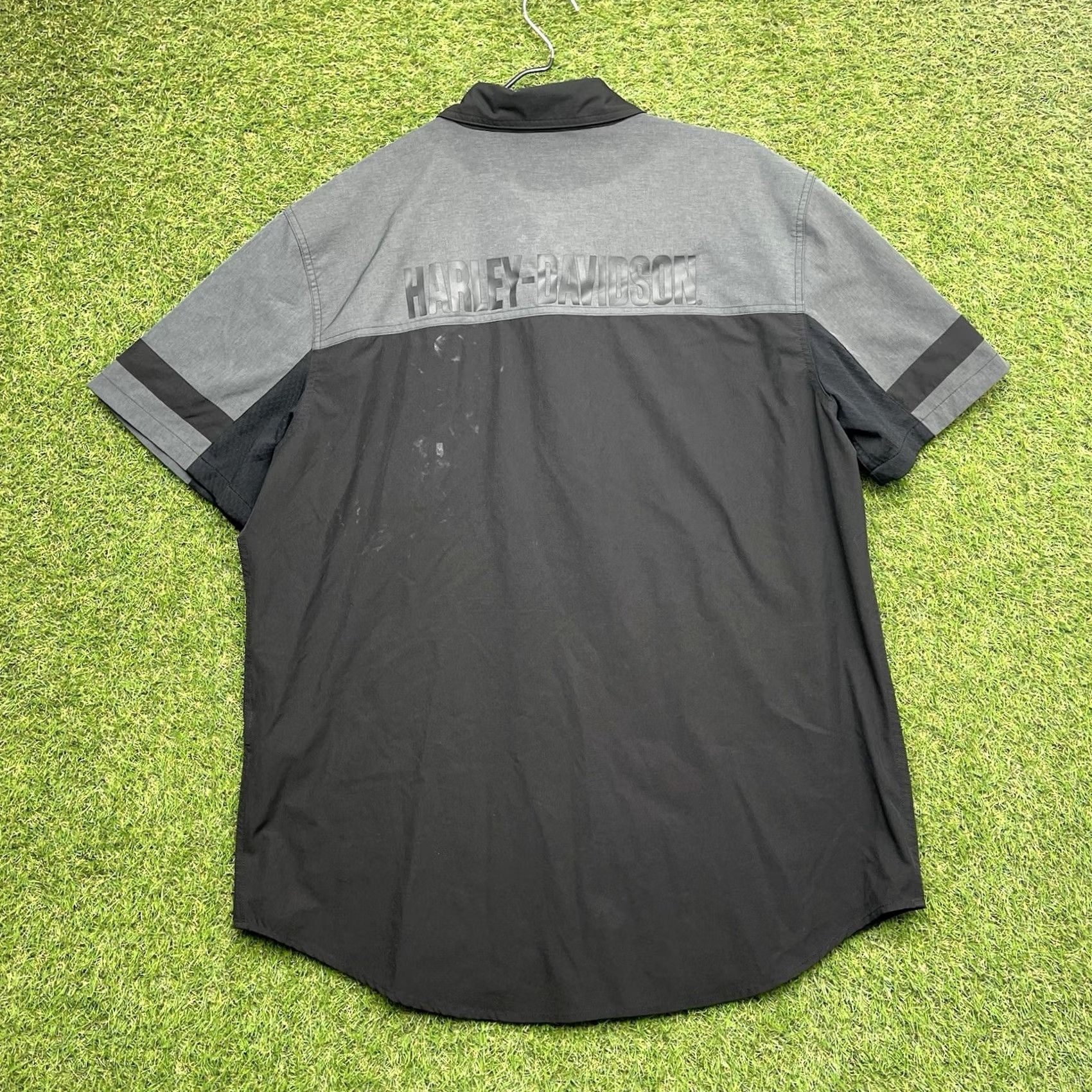 Red Kap Red Kap Harley Davidson Work Shirt Mens XL Black Mechanic Technician Uniform Garage Biker 2000s Mens Size US XL / EU 56 / 4 - 2 Thumbnail