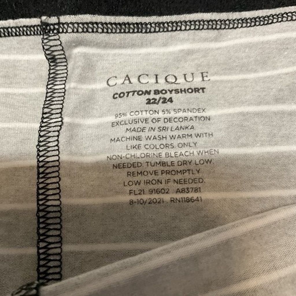 Other NWT Cacique Boyshorts Panty Black/Brown Lot of 2 Size 22/24 Size ONE SIZE - 2 Thumbnail