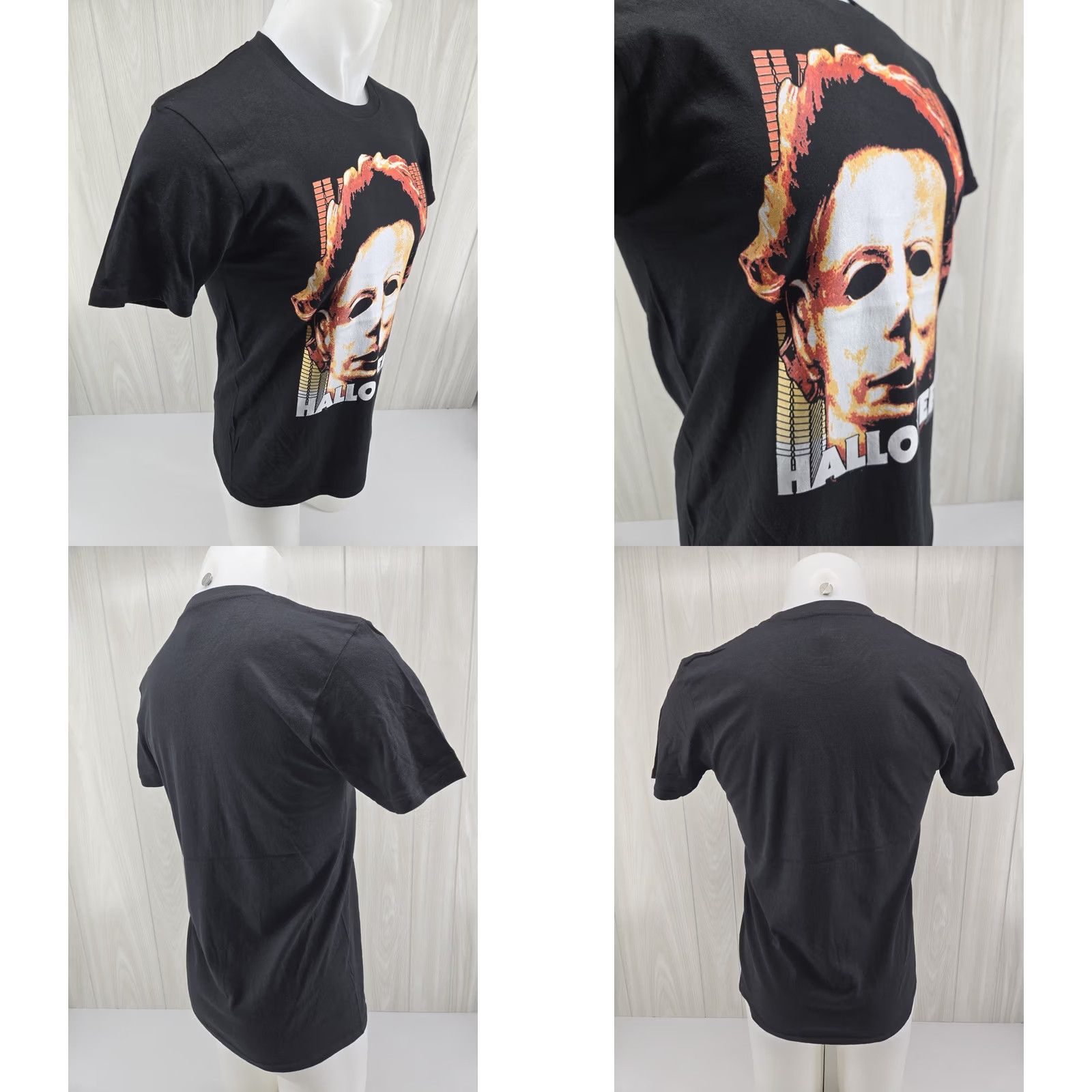 Vintage Halloween Michael Myers Black Mens Shirt Cotton Mens Small Size US S / EU 44-46 / 1 - 8 Thumbnail