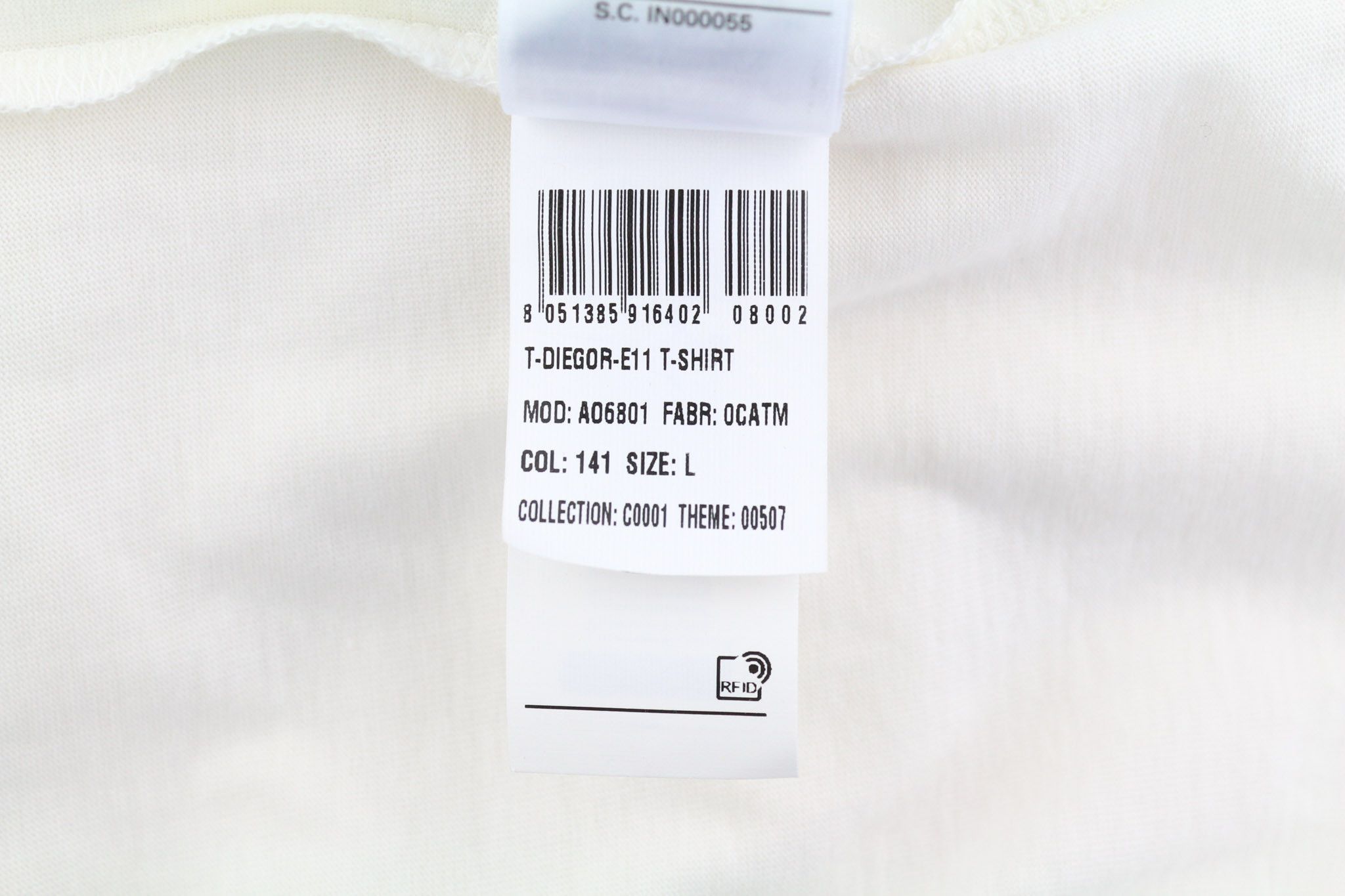 Diesel T-DIEGOR-E11 L Short Sleeve Logo Tee 40261 Size US L / EU 52-54 / 3 - 8 Thumbnail