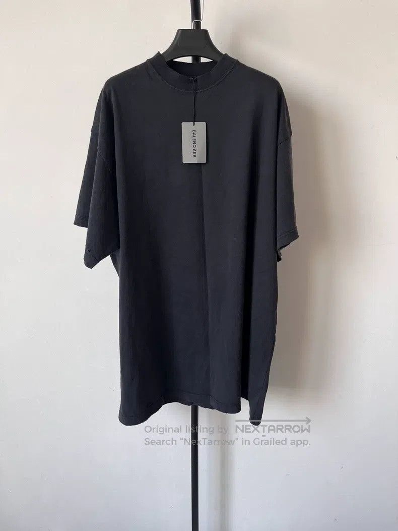 Balenciaga Balenciaga Letter Printed Short Sleeve Crew Neck Loose Fit Size US L / EU 52-54 / 3 - 2 Thumbnail