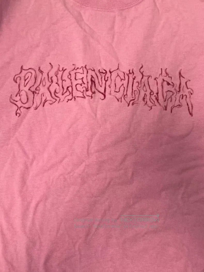 Balenciaga Balenciaga Front Logo Alphabet Art Pattern Round Neck Loos Size XXS / US 00 / IT 34 - 3 Thumbnail
