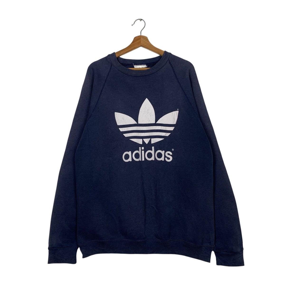 Adidas Vintage Adidas Big Logo Sweatshirt Size US M / EU 48-50 / 2 - 1 Thumbnail