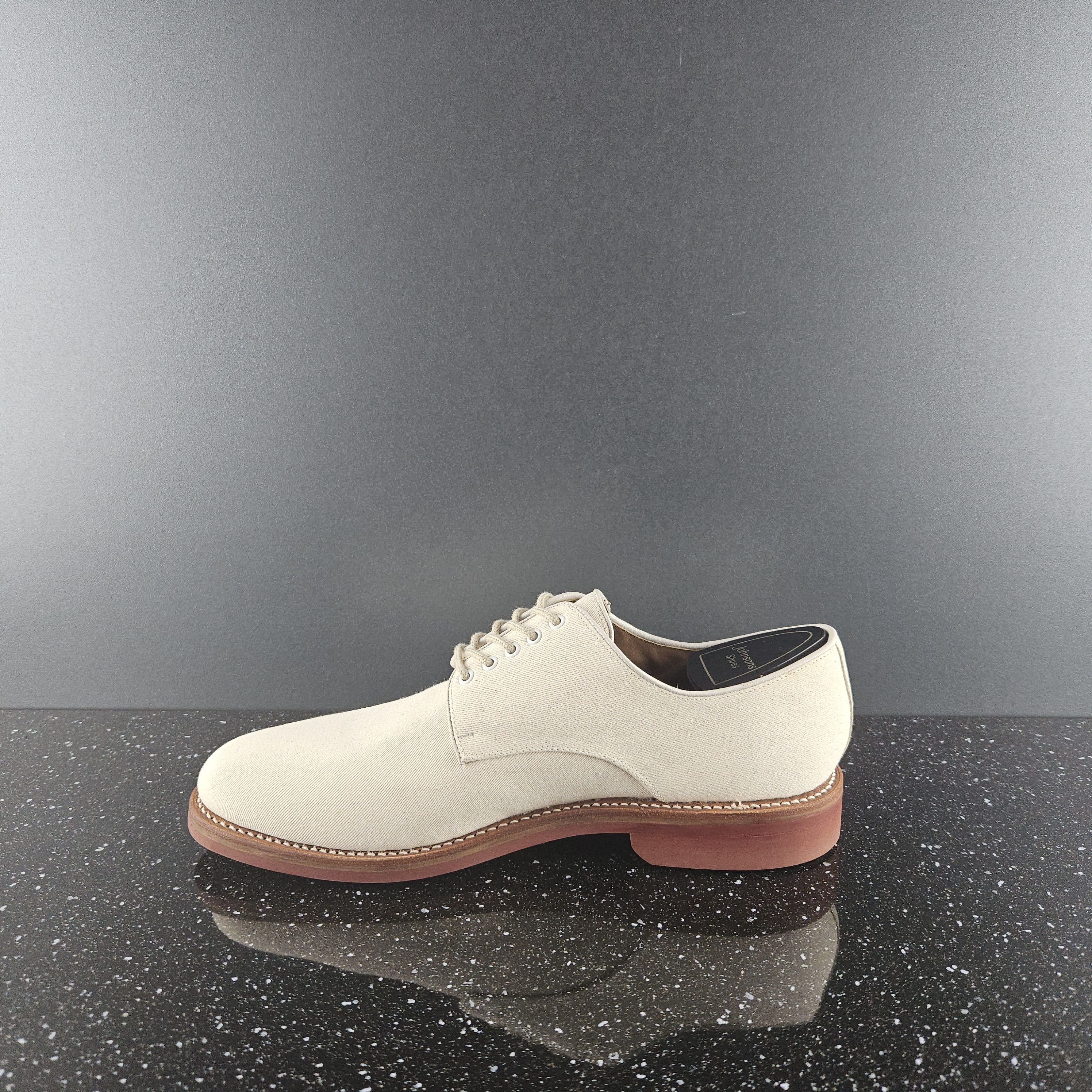 Vintage Grenson shoes beige canvas Sz 9 F
