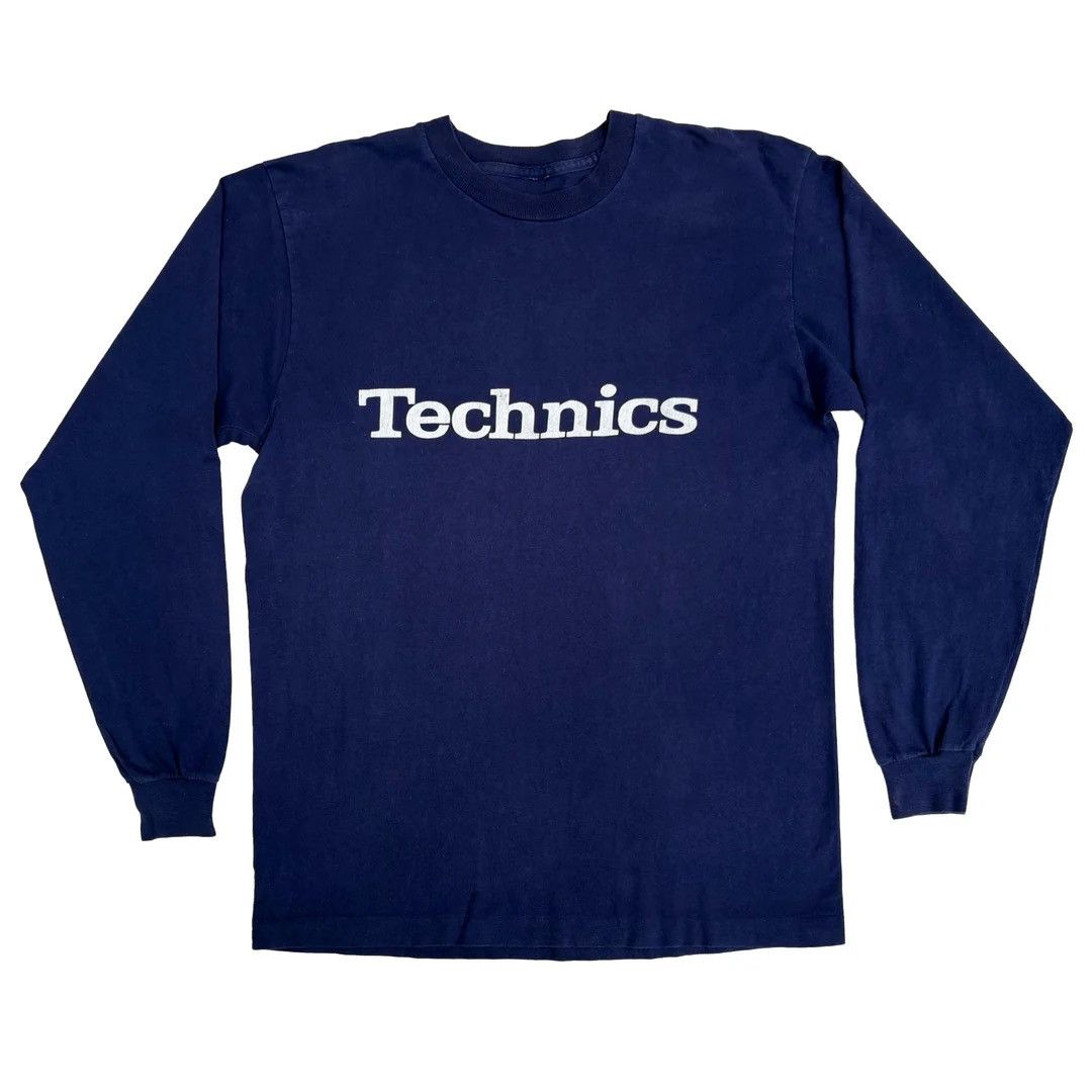 Vintage Technics 1990 90s Vintage Logo Single Stitch L/S T-Shirt Size US XL / EU 56 / 4 - 1 Thumbnail