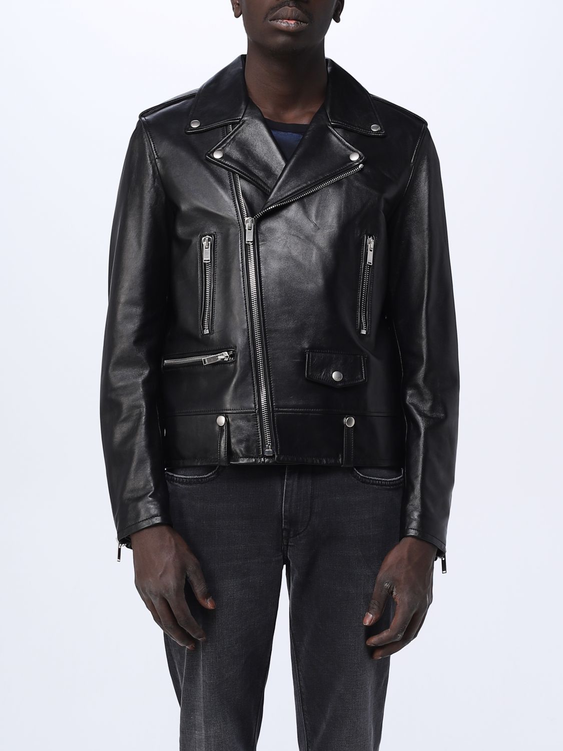 image of Saint Laurent Paris Saint Laurent Jacket Men Black (Size 2XL)