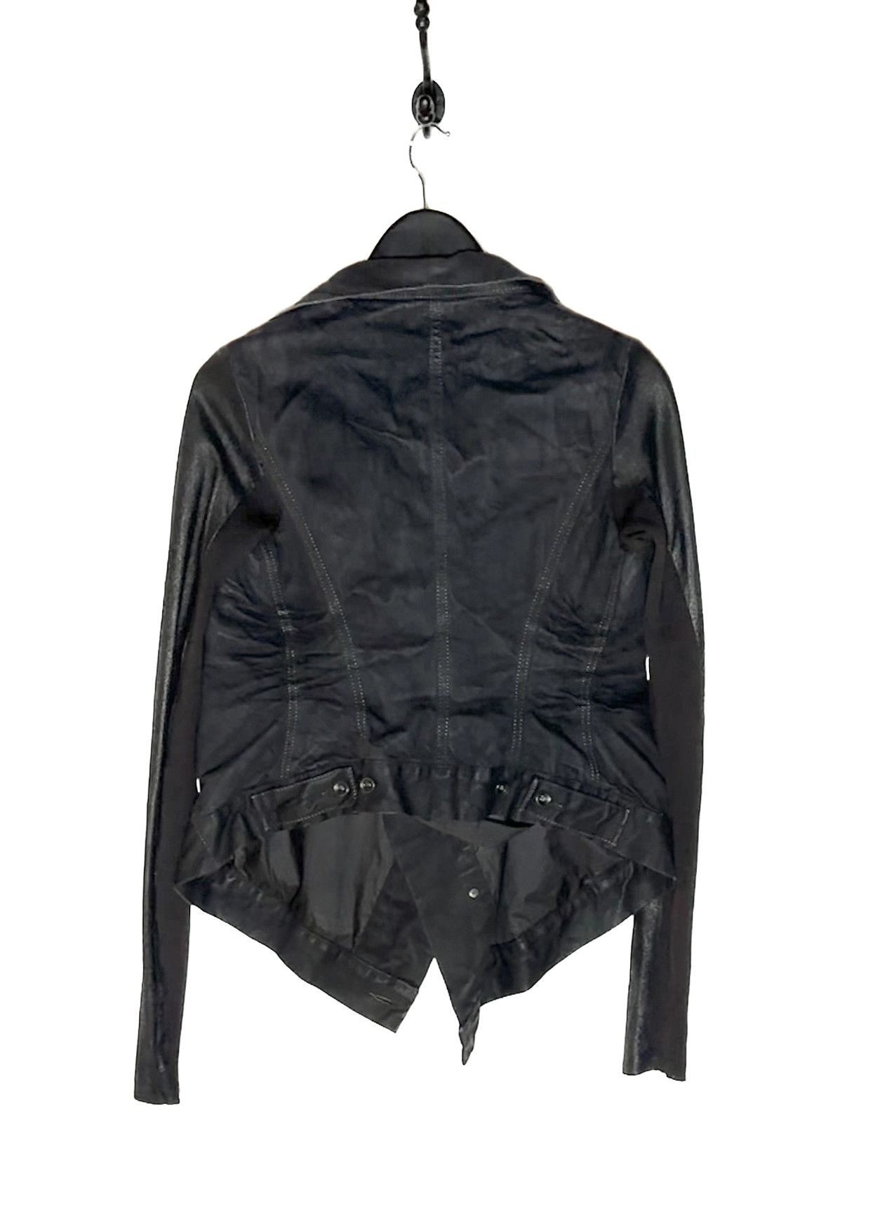 Rick Owens Drkshdw Rick Owens DRKSHDW Denim Leather Sleeves Jacket Size S / US 4 / IT 40 - 5 Thumbnail