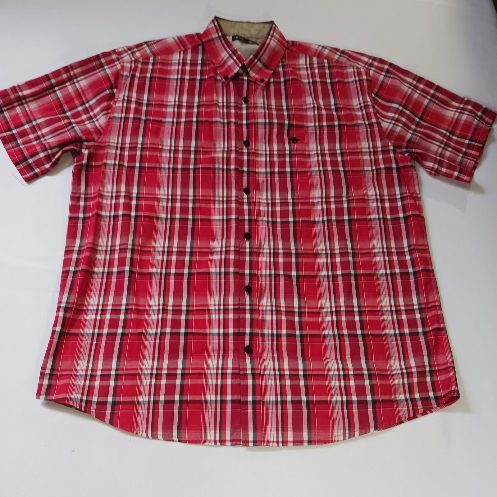 Other Kings Club Sportswear Men's Red Plaid Short Sleeve Shirt L Size US L / EU 52-54 / 3 - 1 Thumbnail