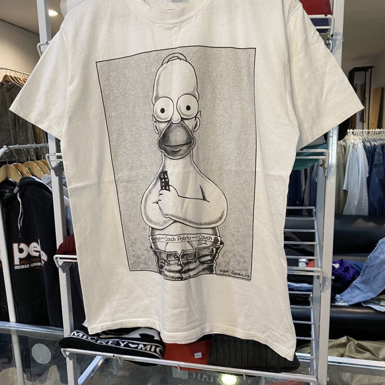 The Simpsons VTG 90s The Simpsons Homer Couch Potato Calvin Klein Parody Size US L / EU 52-54 / 3 - 4 Thumbnail
