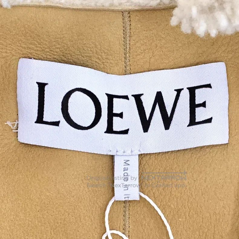 Loewe Loewe Beige Lamb Fur Collar Zipper Long Sleeve Leather and Size US L / EU 52-54 / 3 - 5 Thumbnail