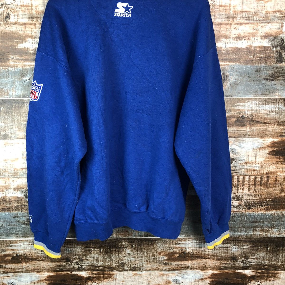 NFL × Starter American Football NFL Blue Jersey sweatshirt #A2029 Size US L / EU 52-54 / 3 - 16 Thumbnail