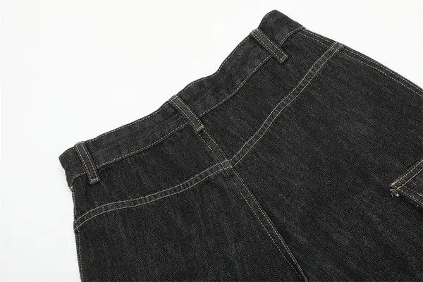 Japanese Brand Men's street loose multi-pocket scimitar jeans y2k Size US 32 / EU 48 - 4 Thumbnail