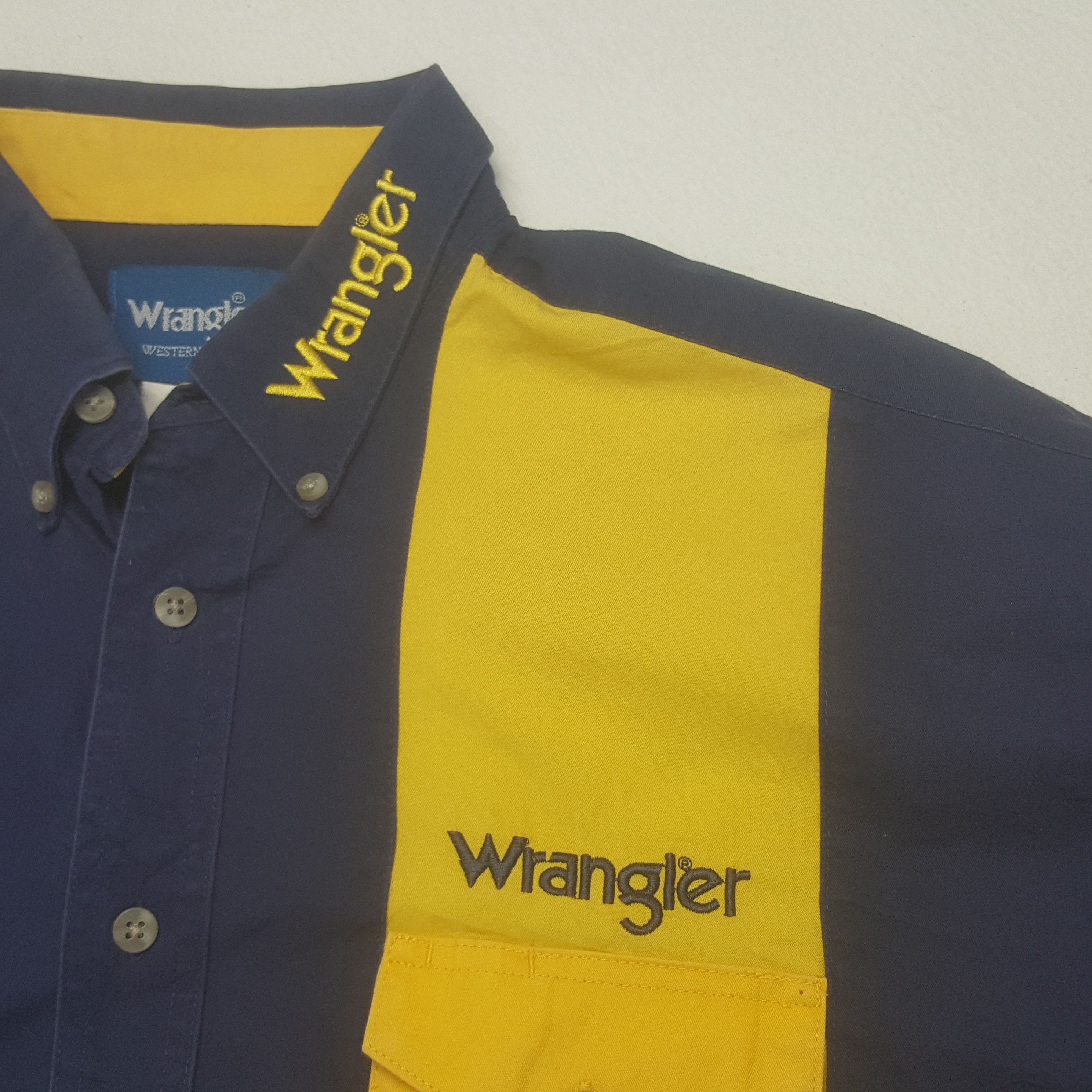 Vintage × Wrangler Vintage Wrangler American Retro Style Shirt Size US XXL / EU 58 / 5 - 5 Thumbnail