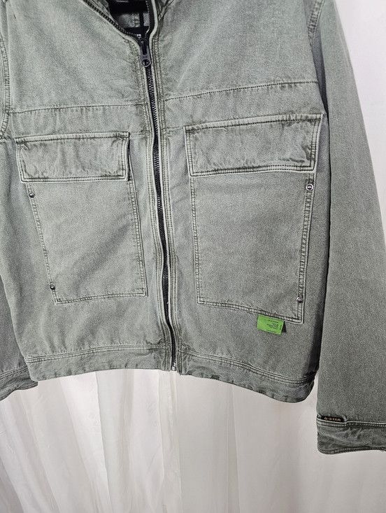 G-Star G-Star RAW Utility Flap Pocket Zip Jacket Green XXL Size US XXL / EU 58 / 5 - 4 Thumbnail