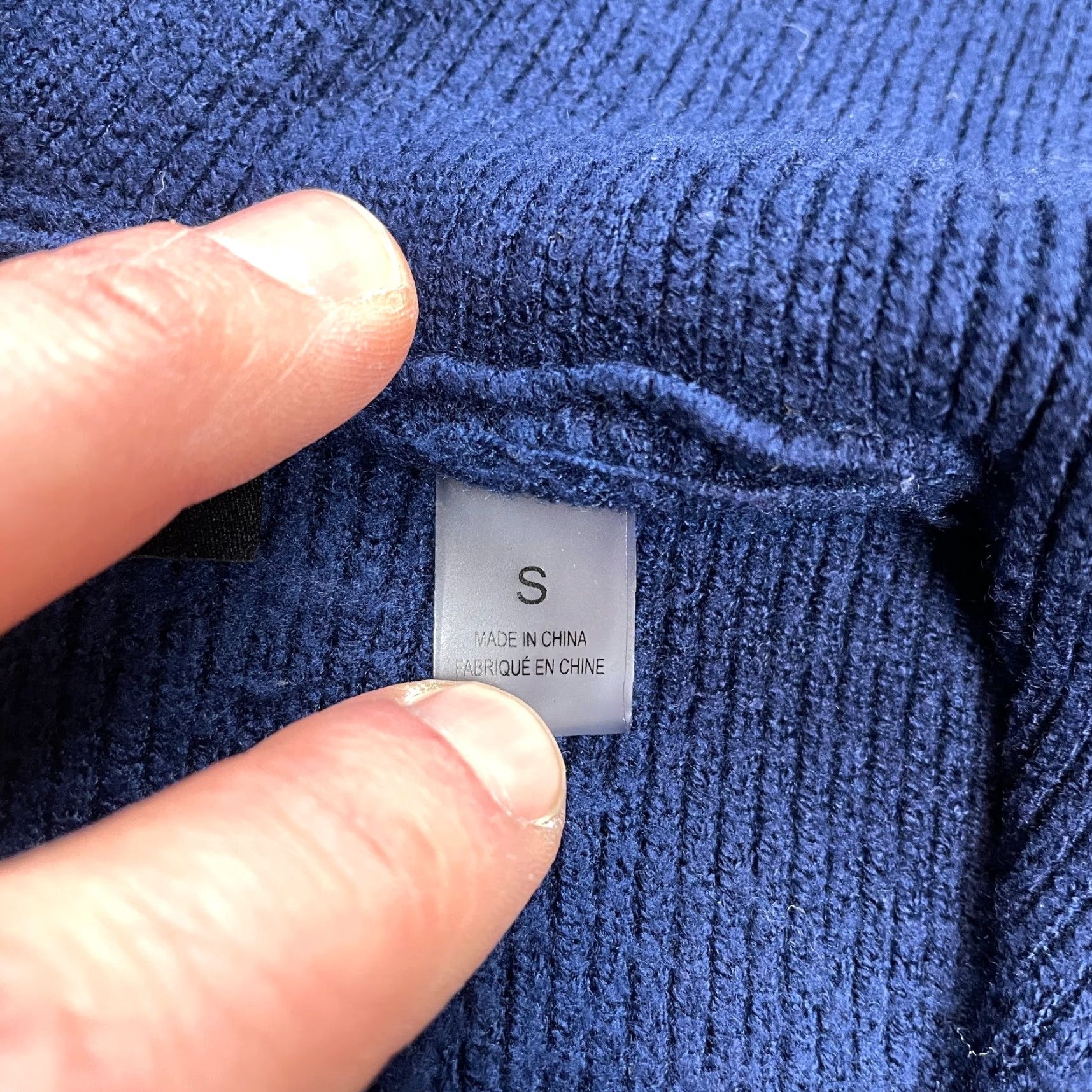 Vintage Tahari Sweater Womens Small Blue White Striped V-Neck Knit Pullover Hodded Stretch Size S / US 4 / IT 40 - 6 Thumbnail