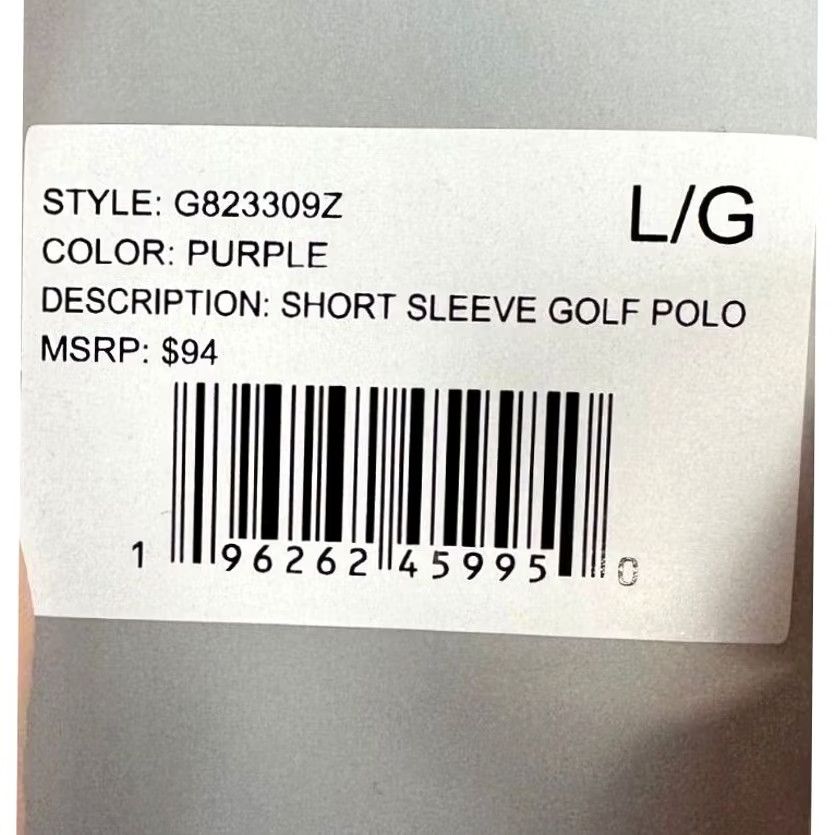 Vintage Hickey Freeman Golf Polo Shirt Adult Large Purple Geometric Rugby Casual Men NEW Size US L / EU 52-54 / 3 - 4 Thumbnail