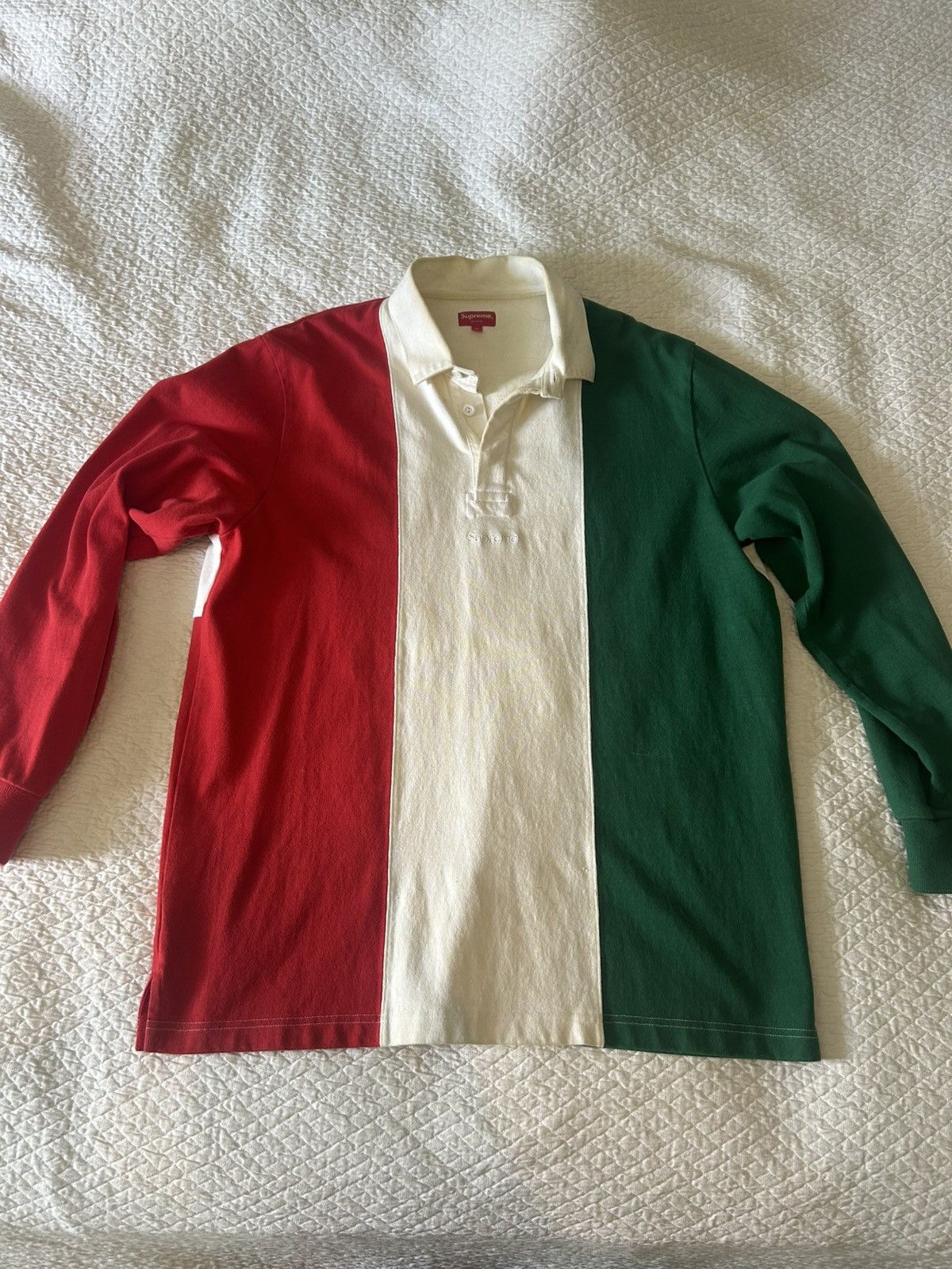 Supreme Supreme split rugby polo italy fw16 | Grailed