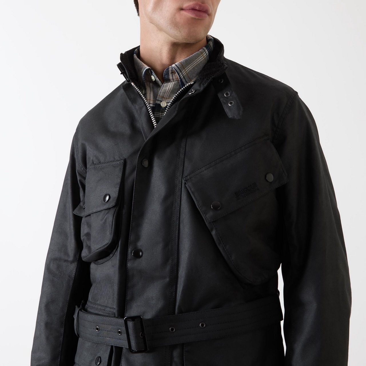 Barbour 🏴󠁧󠁢󠁥󠁮󠁧󠁿❗️NEW Barbour International A7 Wax Jacket Reflective Retro Size US M / EU 48-50 / 2 - 4 Thumbnail