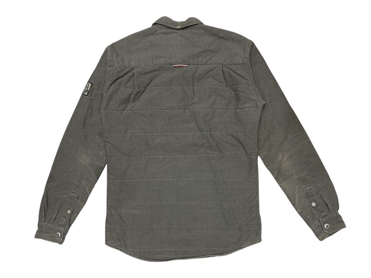 Moncler Vintage Moncler Camme Bleu Distressed Down Shirt Jacket Size US M / EU 48-50 / 2 - 3 Thumbnail