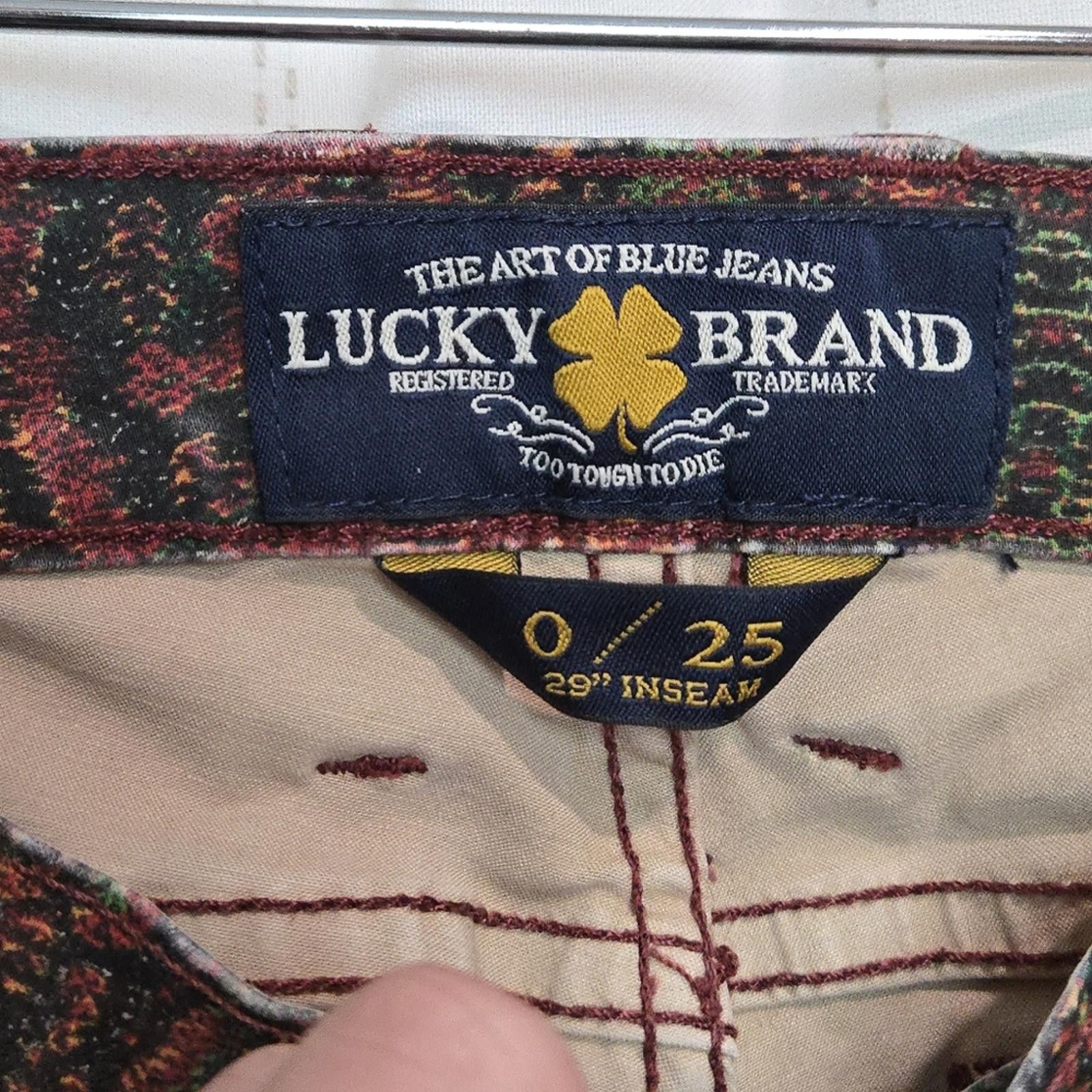 Lucky Brand Lucky Brand Paisley Charlie Skinny Jeans Size 25" / US 0 / IT 36 - 3 Thumbnail