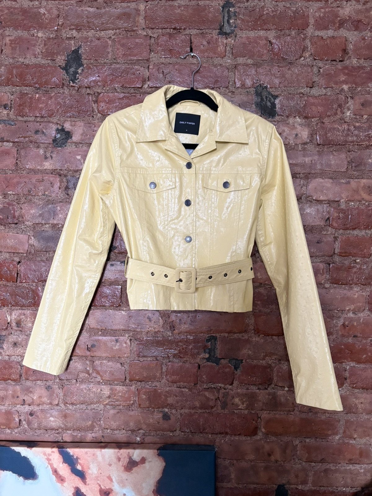 Daily Paper Daily Paper Vegan Ostrich Leather Jacket Size M / US 6-8 / IT 42-44 - 1 Thumbnail