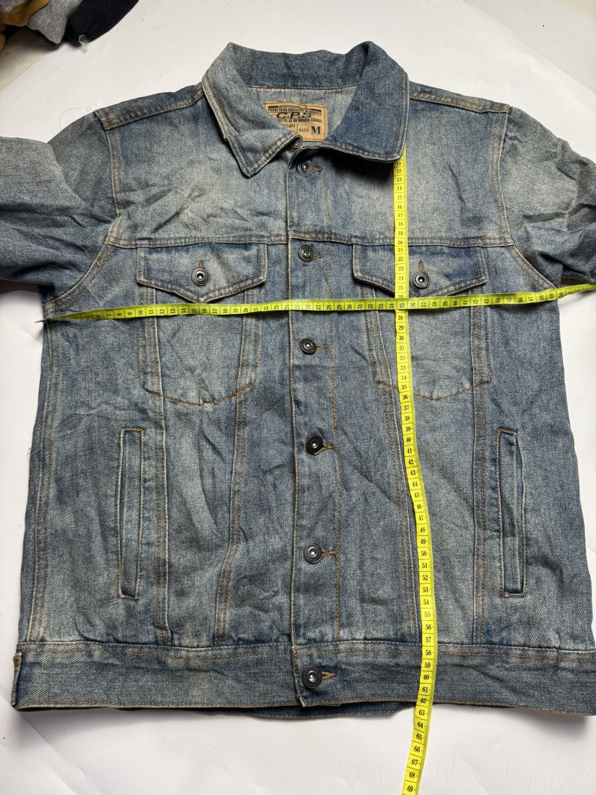 Japanese Brand × Vintage Japanese CPS Washed Denim Jacket Vintage Size US M / EU 48-50 / 2 - 7 Thumbnail