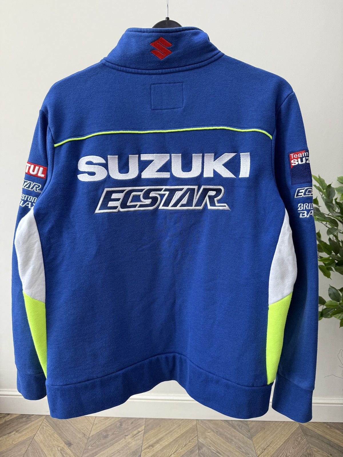 Other Vintage Suzuki MotoGP Team Jacket Mens Blue Full Zip Racing Size US XL / EU 56 / 4 - 13 Thumbnail