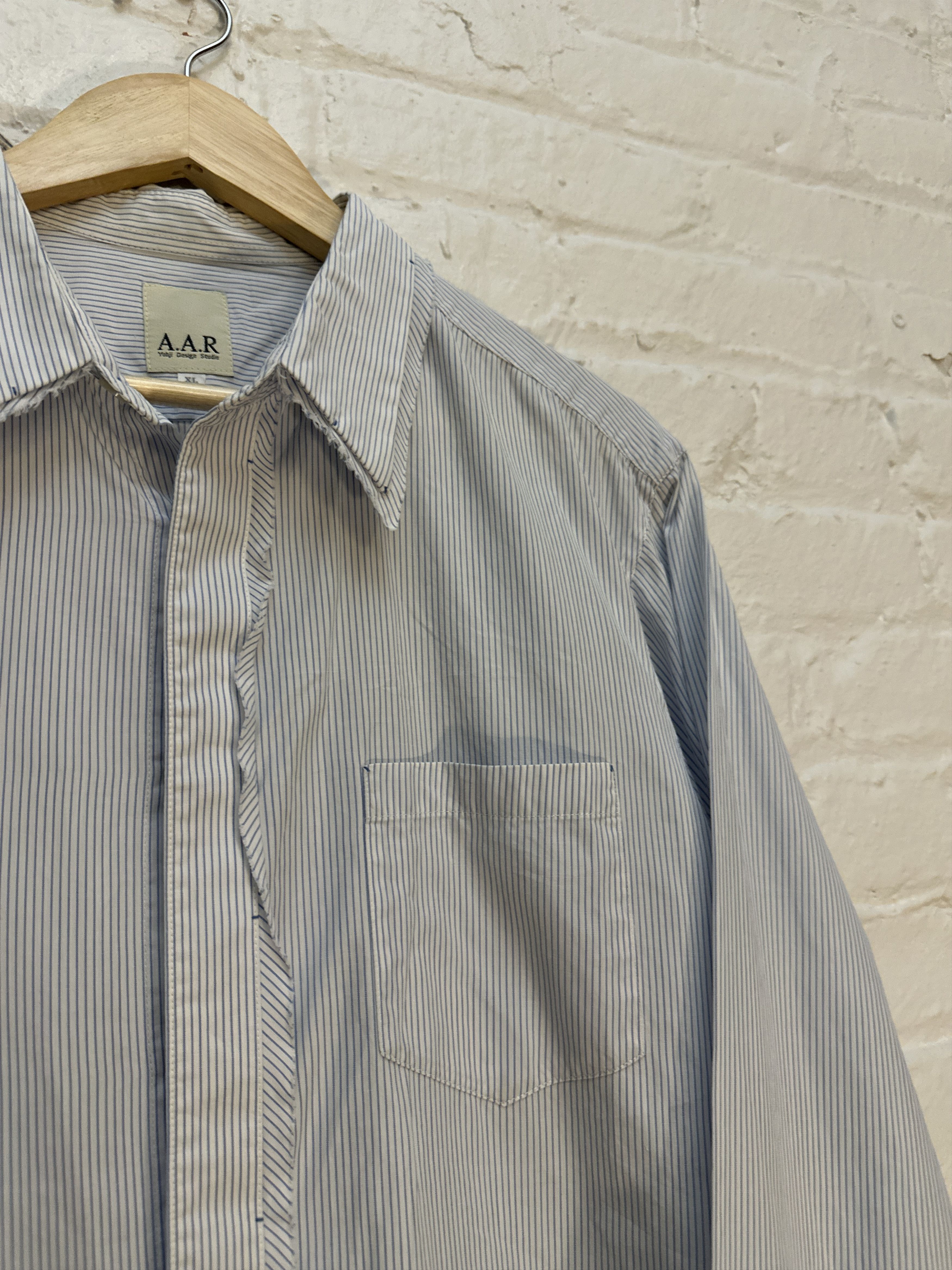 Yohji Yamamoto Yohji Yamamoto AAR Striped Button Up Shirt Size US M / EU 48-50 / 2 - 3 Thumbnail