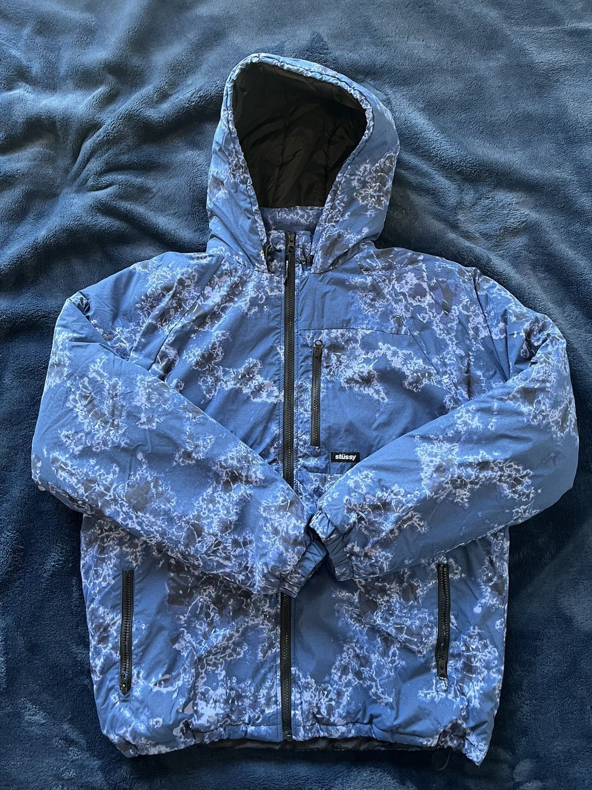 Stussy Insulated Tie Dye Puffer Jacket