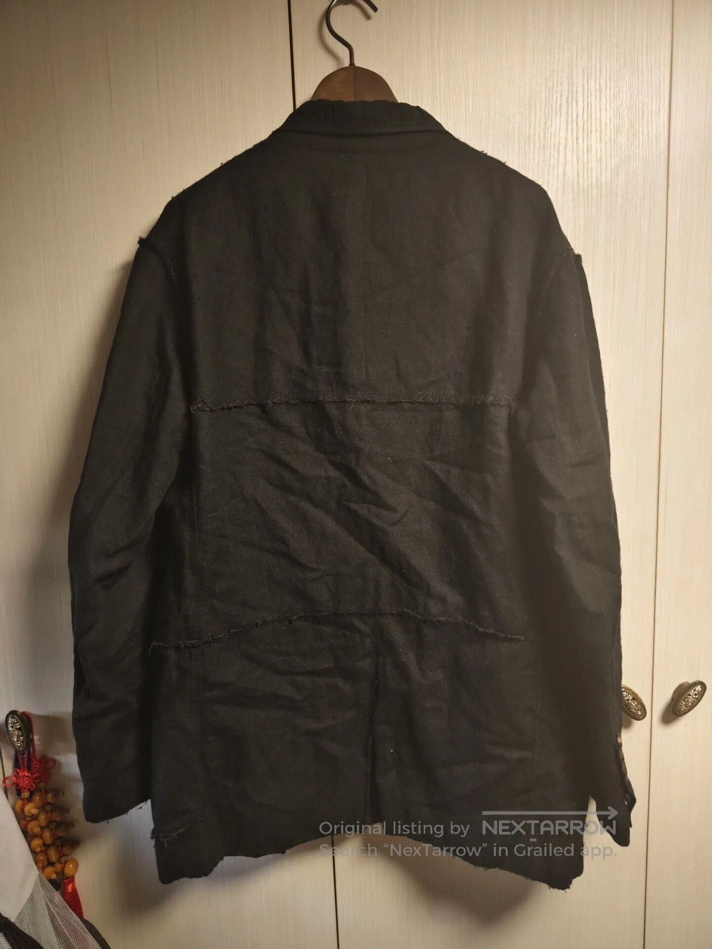 Ziggy Chen Ziggy Chen 21AW Black Distressed Wool Blazer. Size US M / EU 48-50 / 2 - 2 Thumbnail