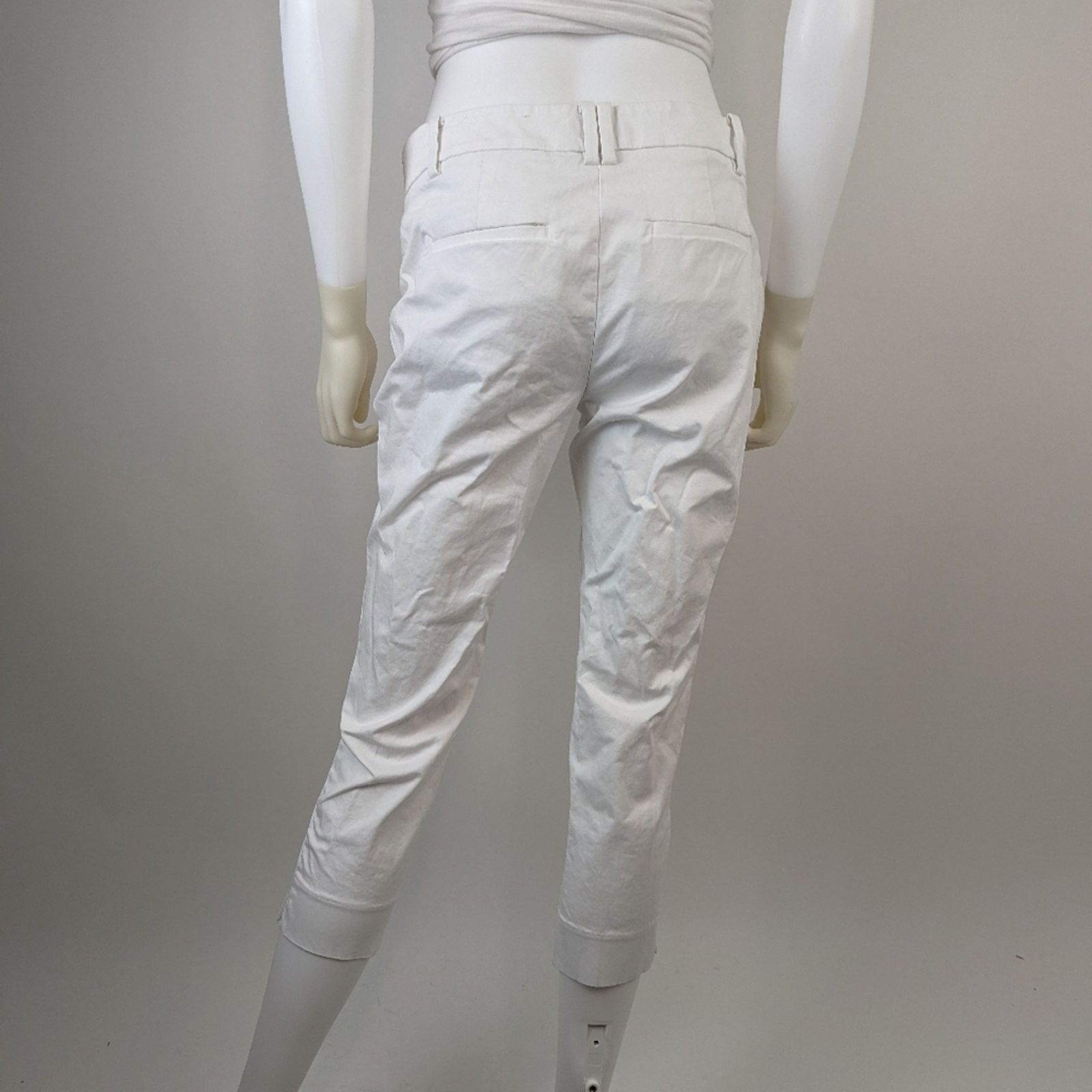Ann Taylor Ann Taylor Petite White Capris Size 26" / US 2 / IT 38 - 4 Thumbnail