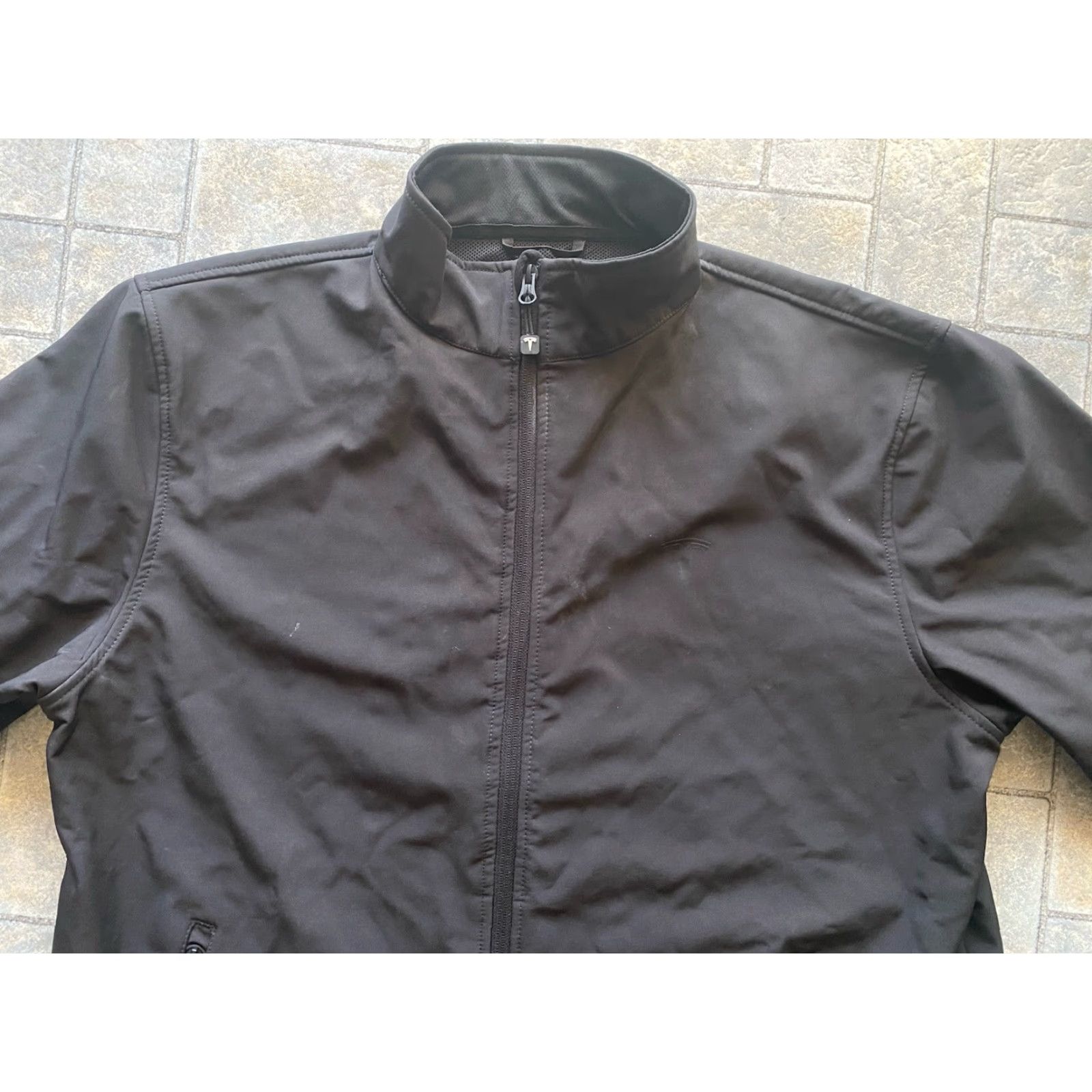 Vintage Tesla MENS XL Black Full Zip Jacket With Zipper Pockets Size US XL / EU 56 / 4 - 4 Thumbnail