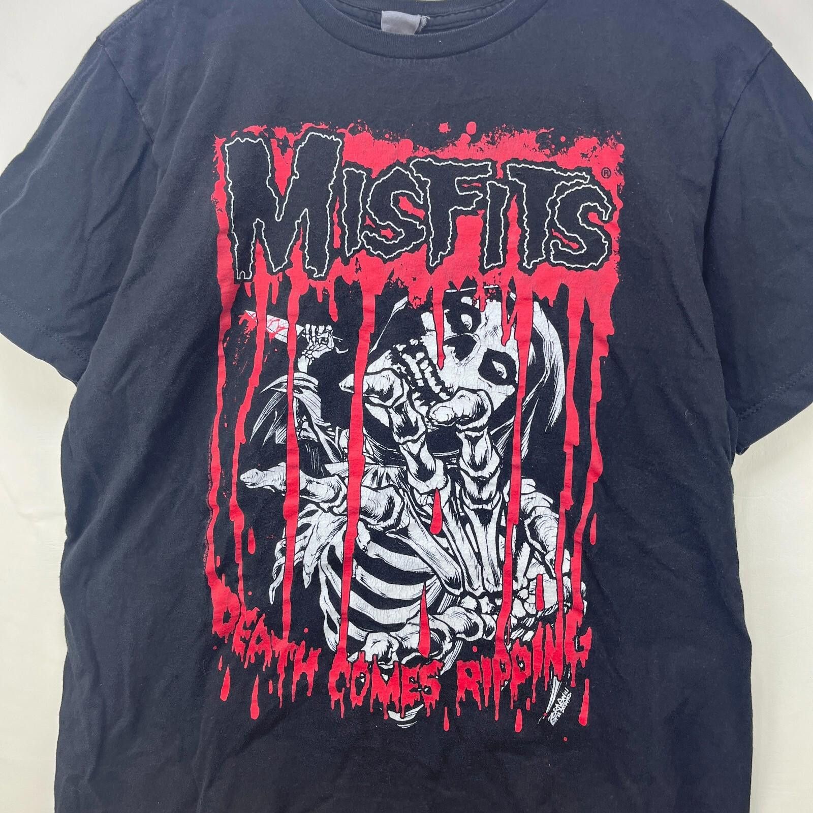 Vintage Vintage Y2K Misfits Band Skull T-Shirt Large Size US L / EU 52-54 / 3 - 2 Thumbnail