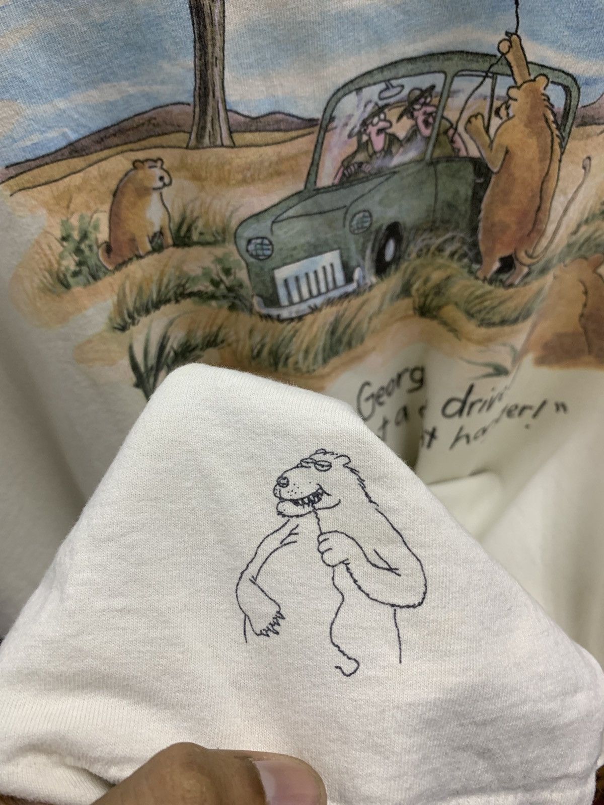Vintage VINTAGE 1987 THE FAR SIDE MOVIE TEE Size US XXL / EU 58 / 5 - 4 Thumbnail