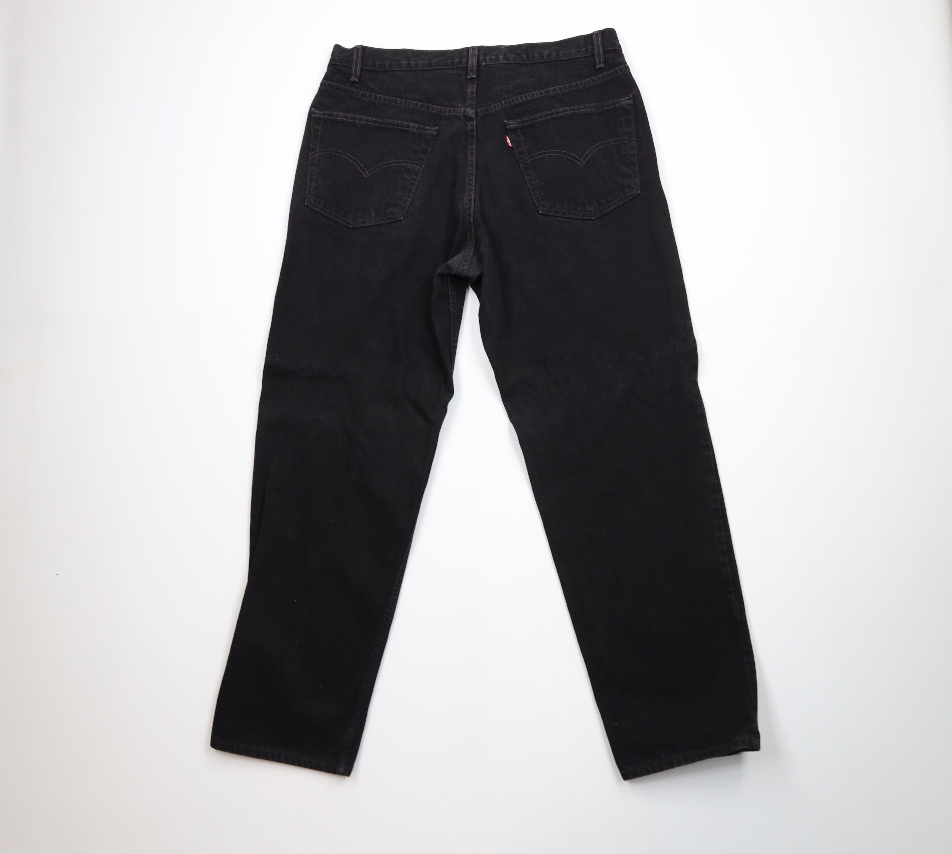 Levi's Vintage 90s Levis 550 Relaxed Fit Denim Jeans Black Cotton Size US 36 / EU 52 - 10 Thumbnail