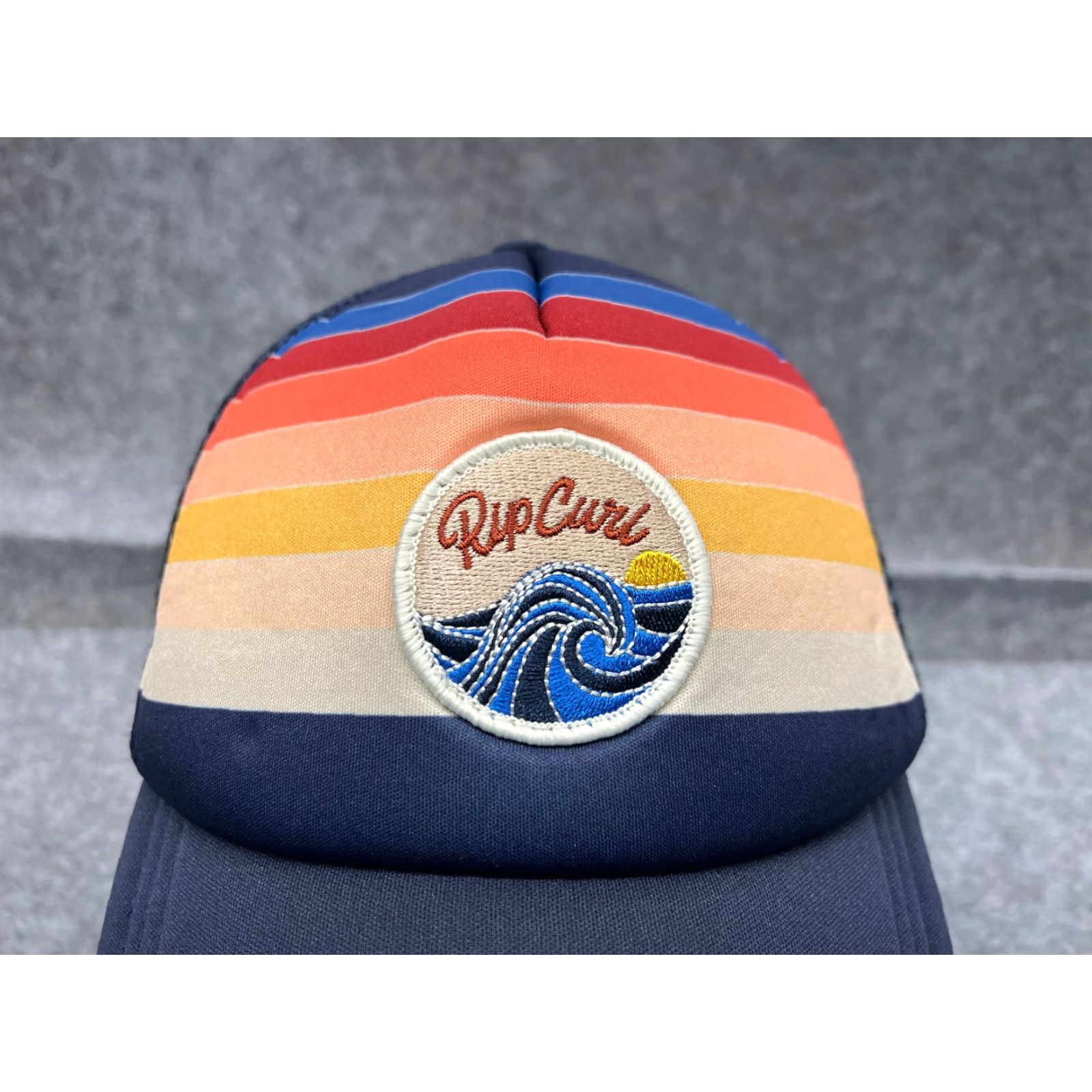 Rip Curl Rip Curl Hat Snap Back Adult Blue Orange Polyester Blend Patch Trucker Size ONE SIZE - 2 Thumbnail
