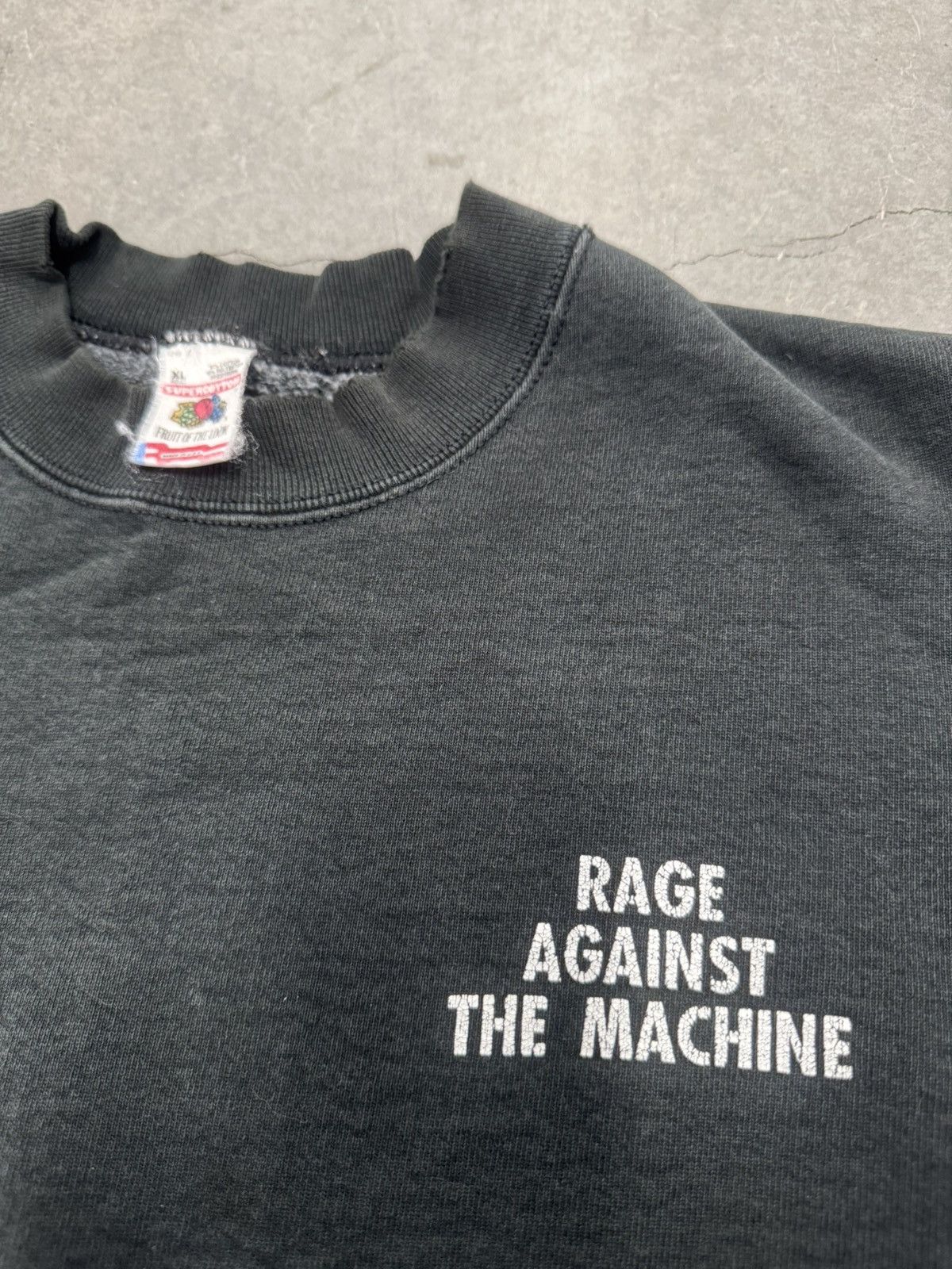 Vintage Rage Against the Machine 1992 backstage crew only sweatshirt Size US XL / EU 56 / 4 - 3 Thumbnail